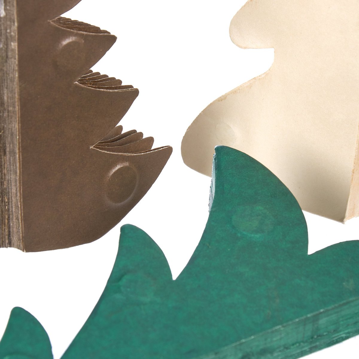 Charming Rustic Paper Trio Tree Set - Foldable Holiday Home Decor Accents