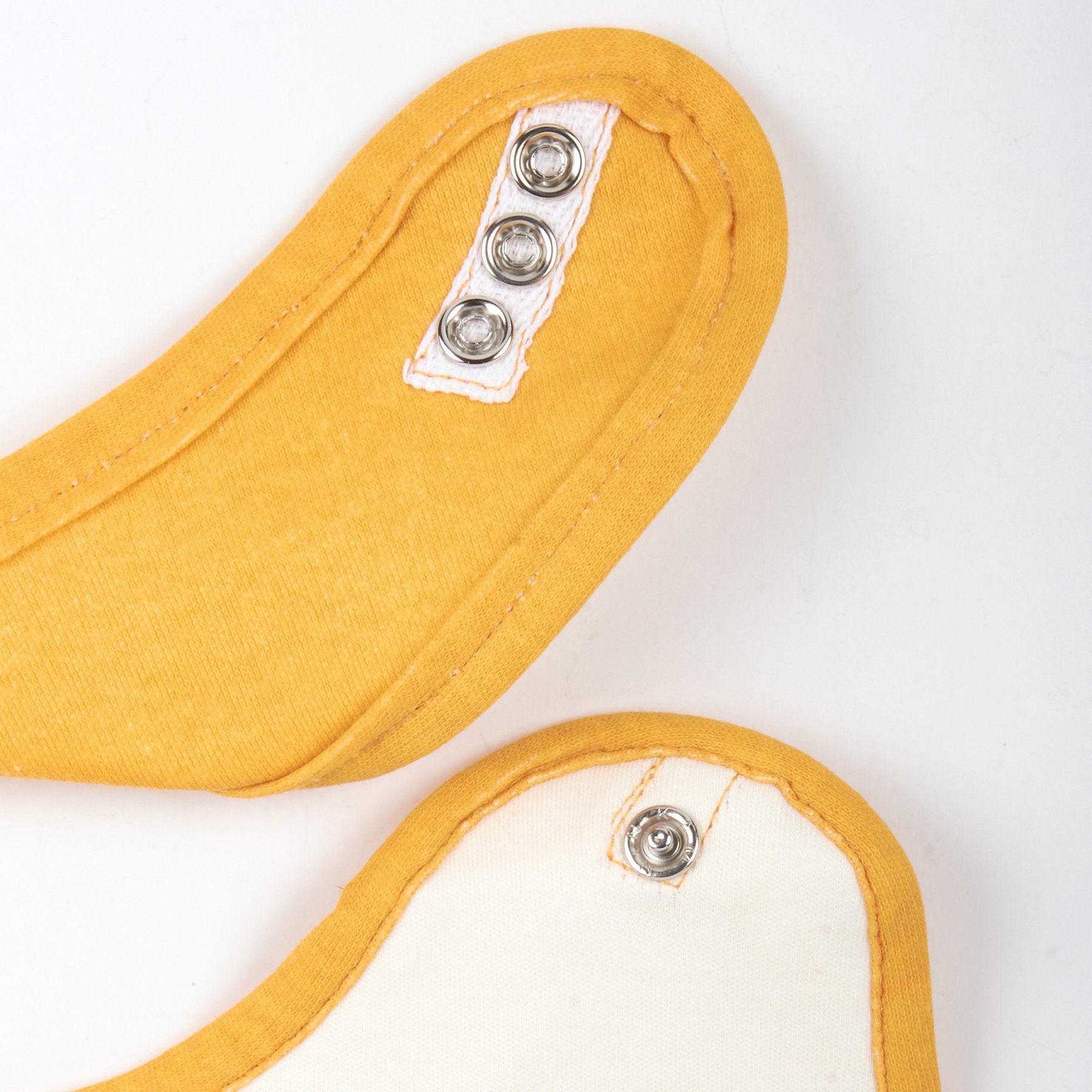 Adorable Cotton Rainbow Baby Bib Set with Snap Closure, 2-Pack for Infants