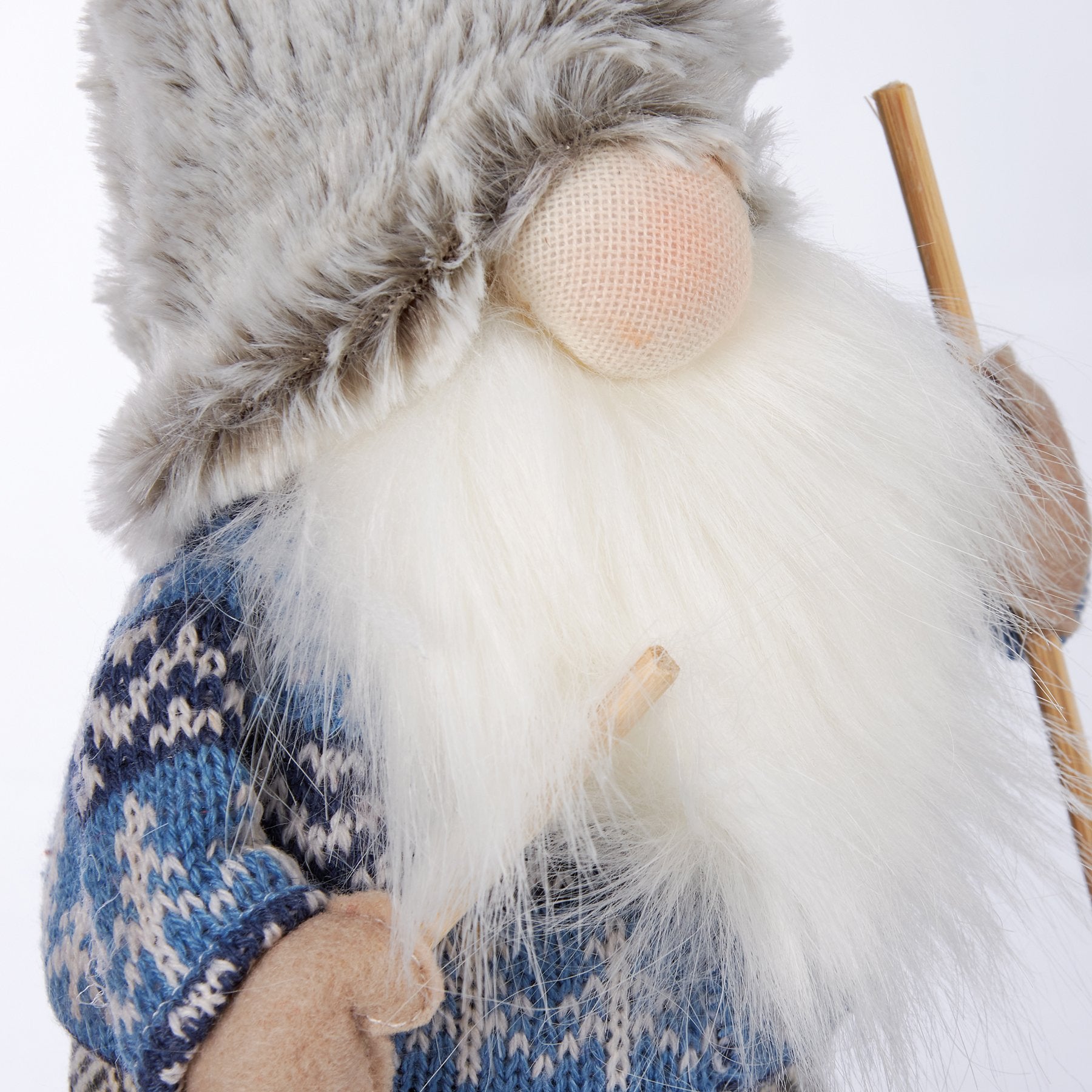 Whimsical Winter Skiing Gnome Sitter Figurine - Festive Holiday Home Decor Accent