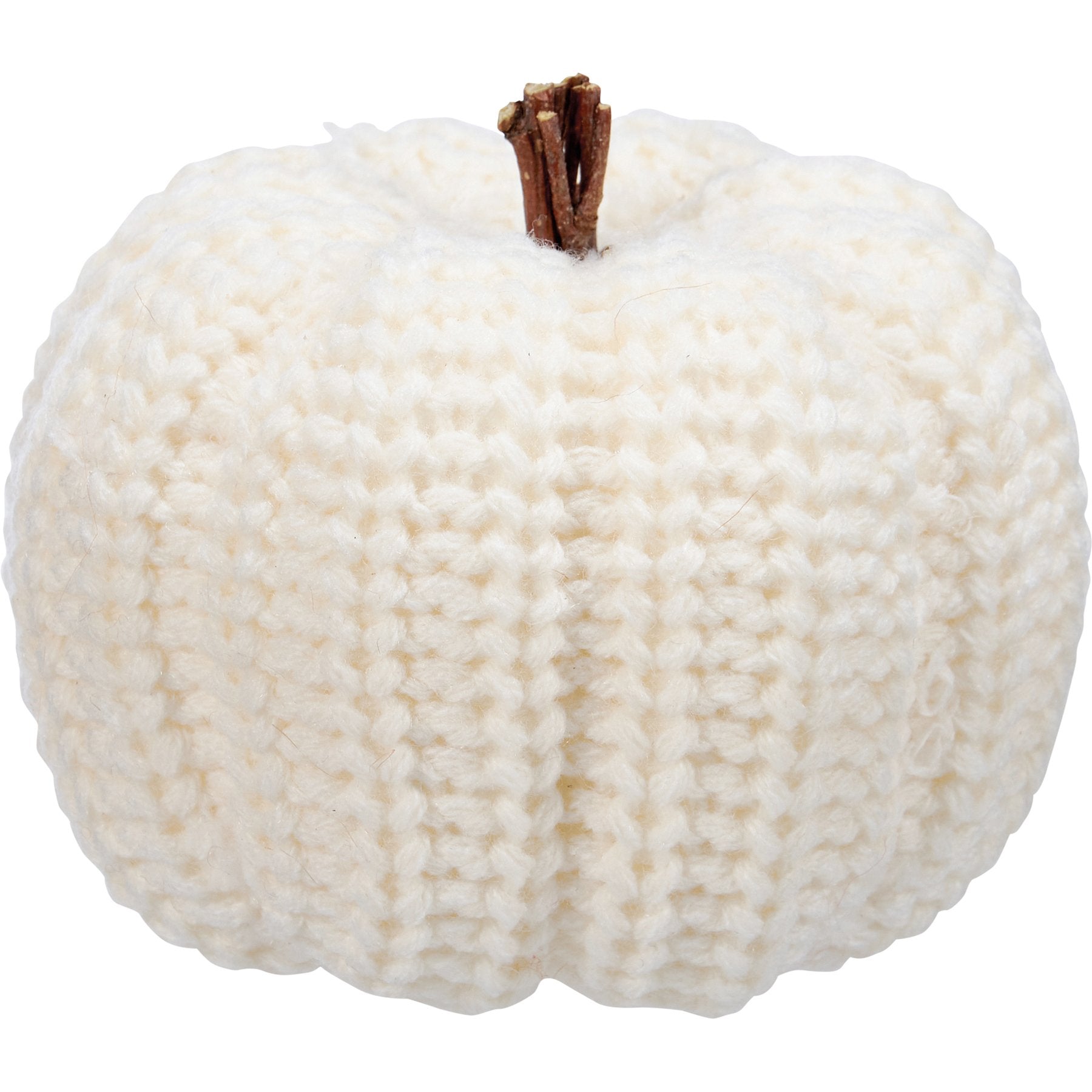Cozy Knitted Pumpkin Set: 3 Rustic Fall Harvest Decorative Home Accents