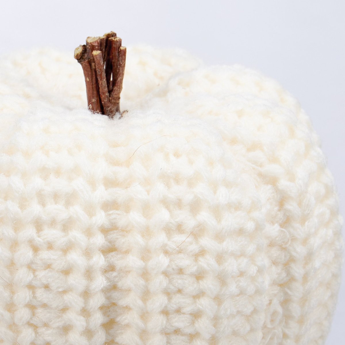 Cozy Knitted Pumpkin Set: 3 Rustic Fall Harvest Decorative Home Accents