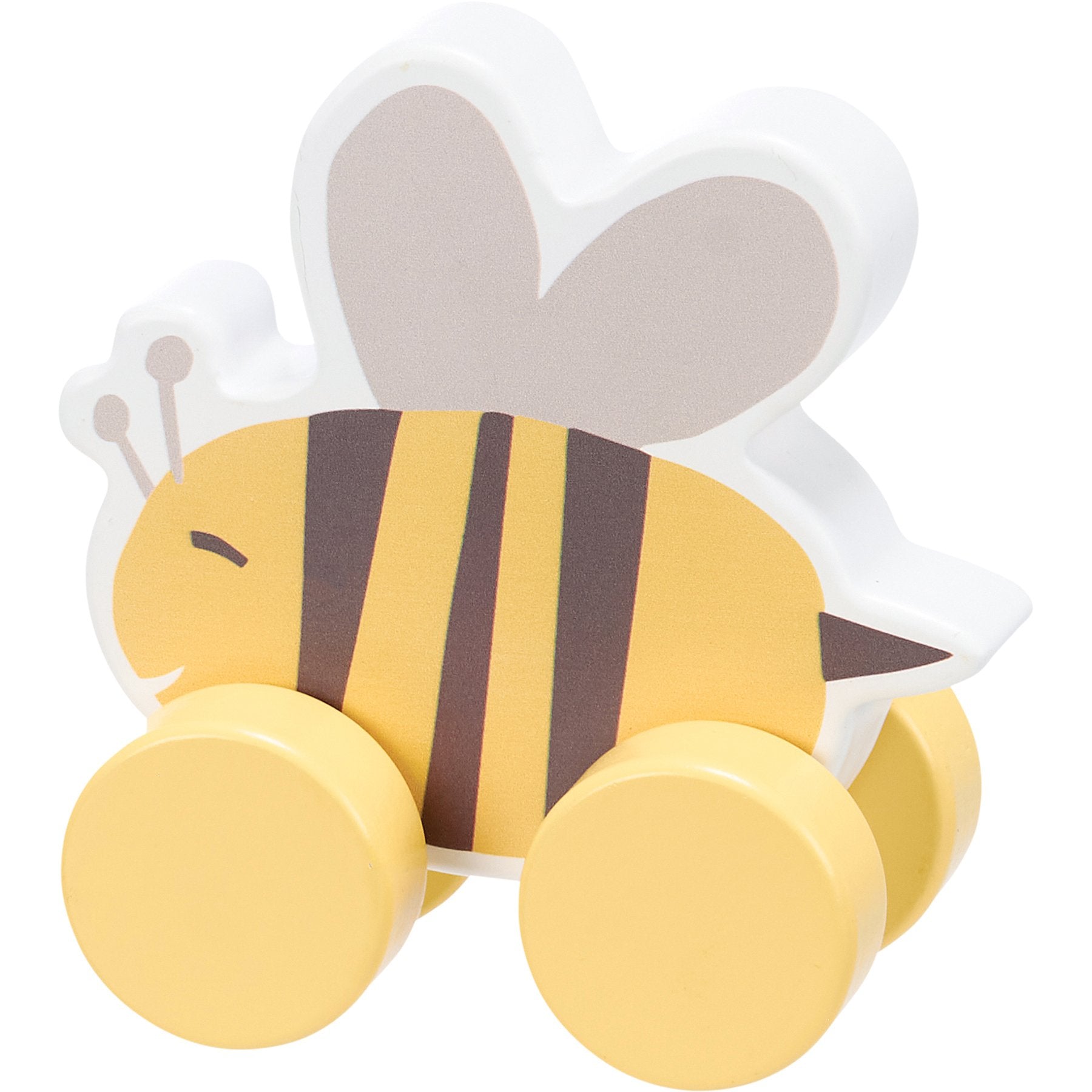 Charming Wooden Bee and Skep Pull Toy for Toddlers with Interactive Design