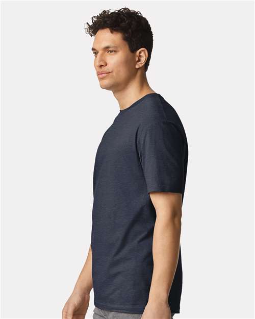 Gildan Unisex Light Cotton T-Shirt 3000 - Heather Navy