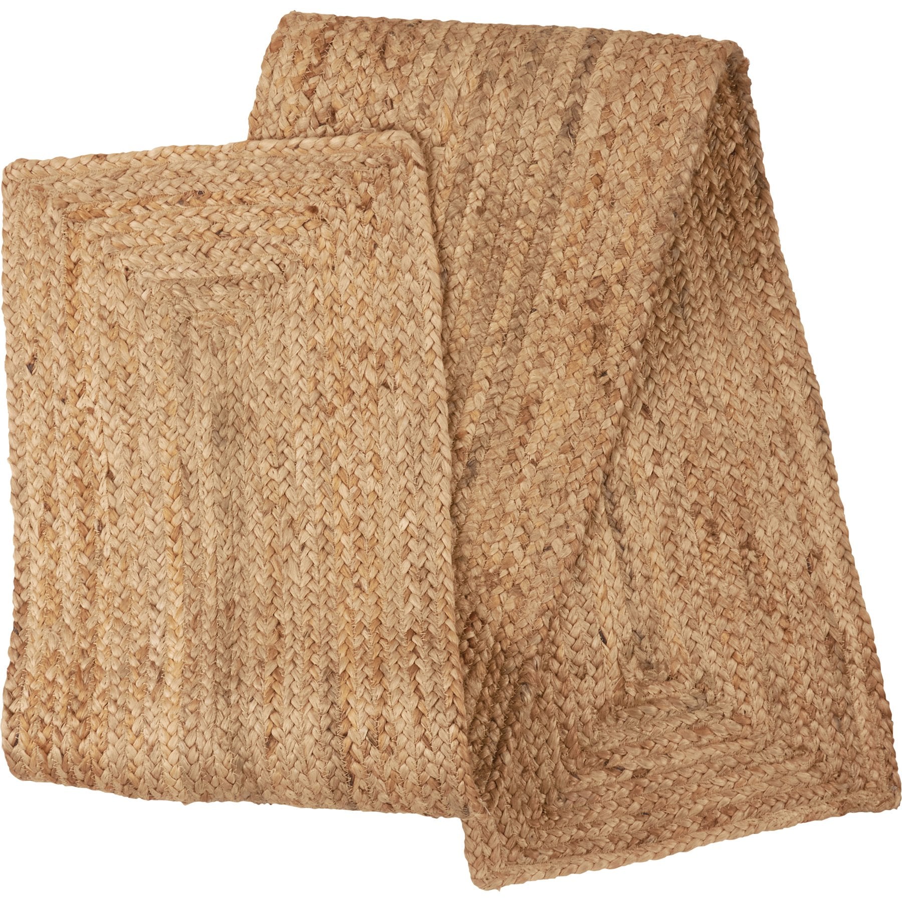 Braided Jute Natural Table Runner - 72-inch Bohemian Farmhouse Decor Accent