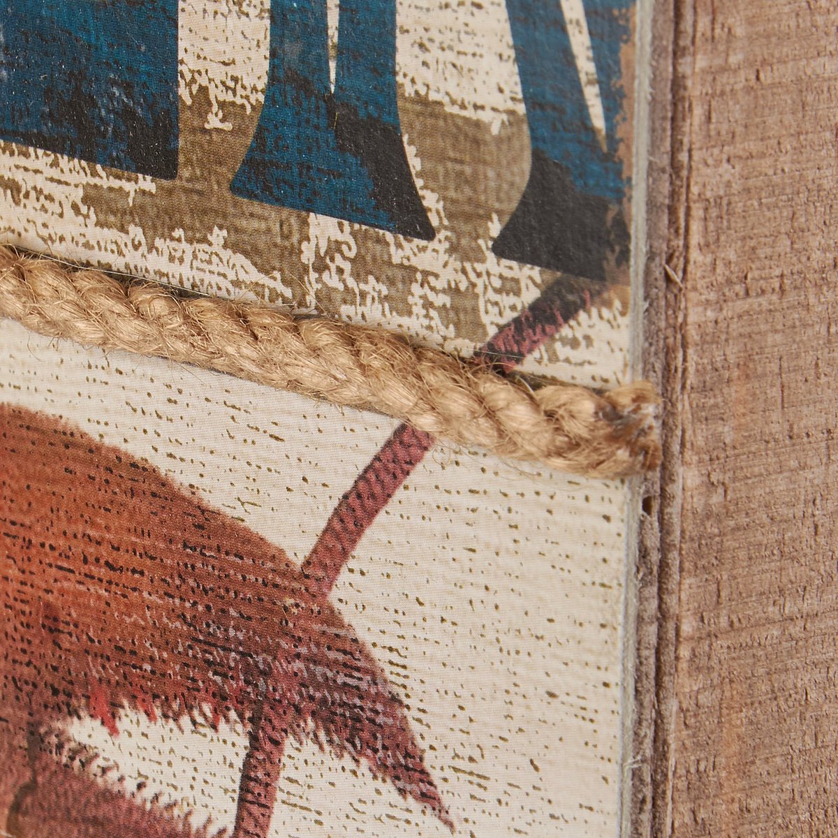 Rustic Wooden Lobster Box Sign: Fresh Off The Boat Nautical Beach Decor