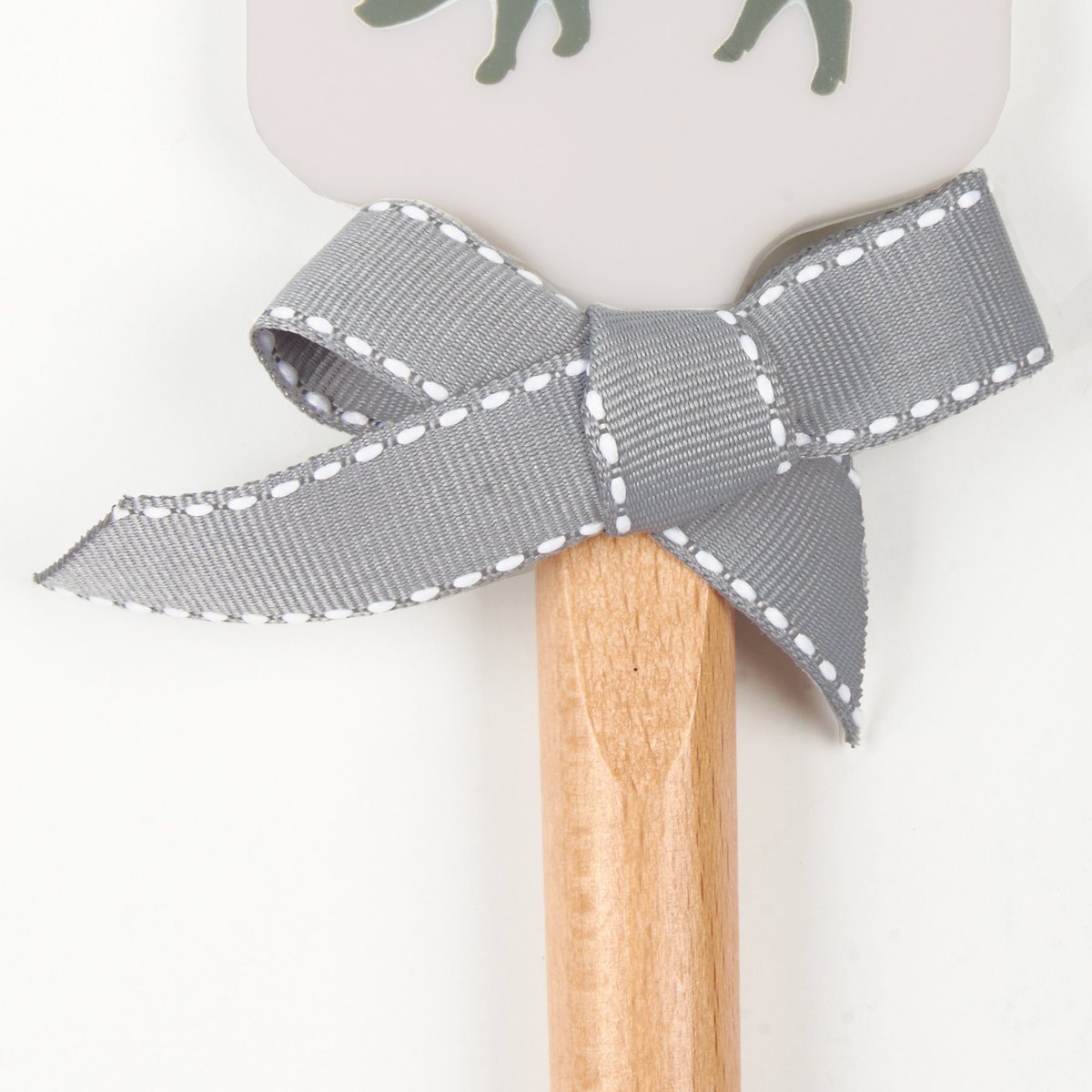 Funny Bacon Lover Silicone Spatula with Pig Design, Wooden Handle, Farmhouse Kitchen Tool