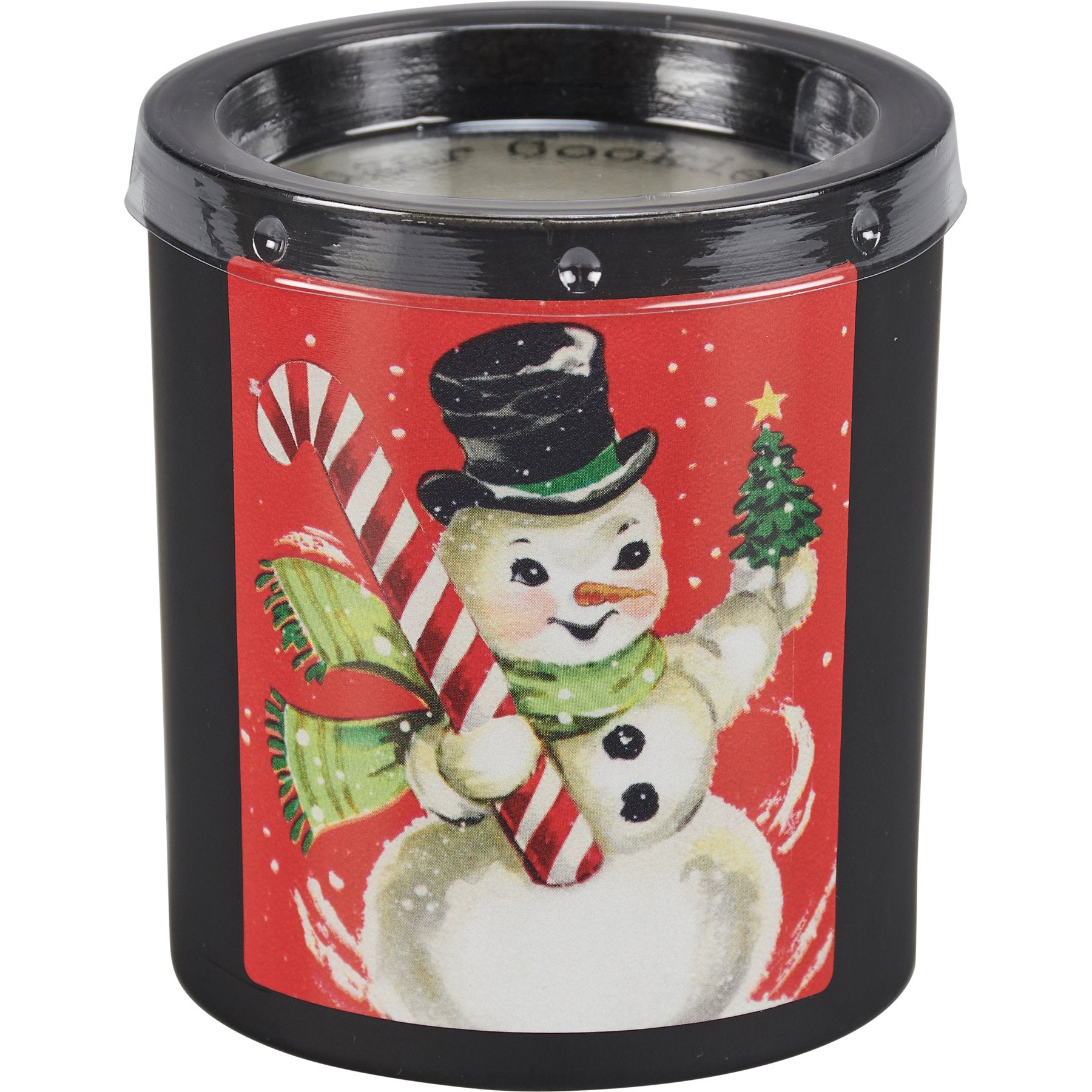 Delightful Snowy Friends Vintage Christmas Jar Candle Set - 4 Soy Wax Candles