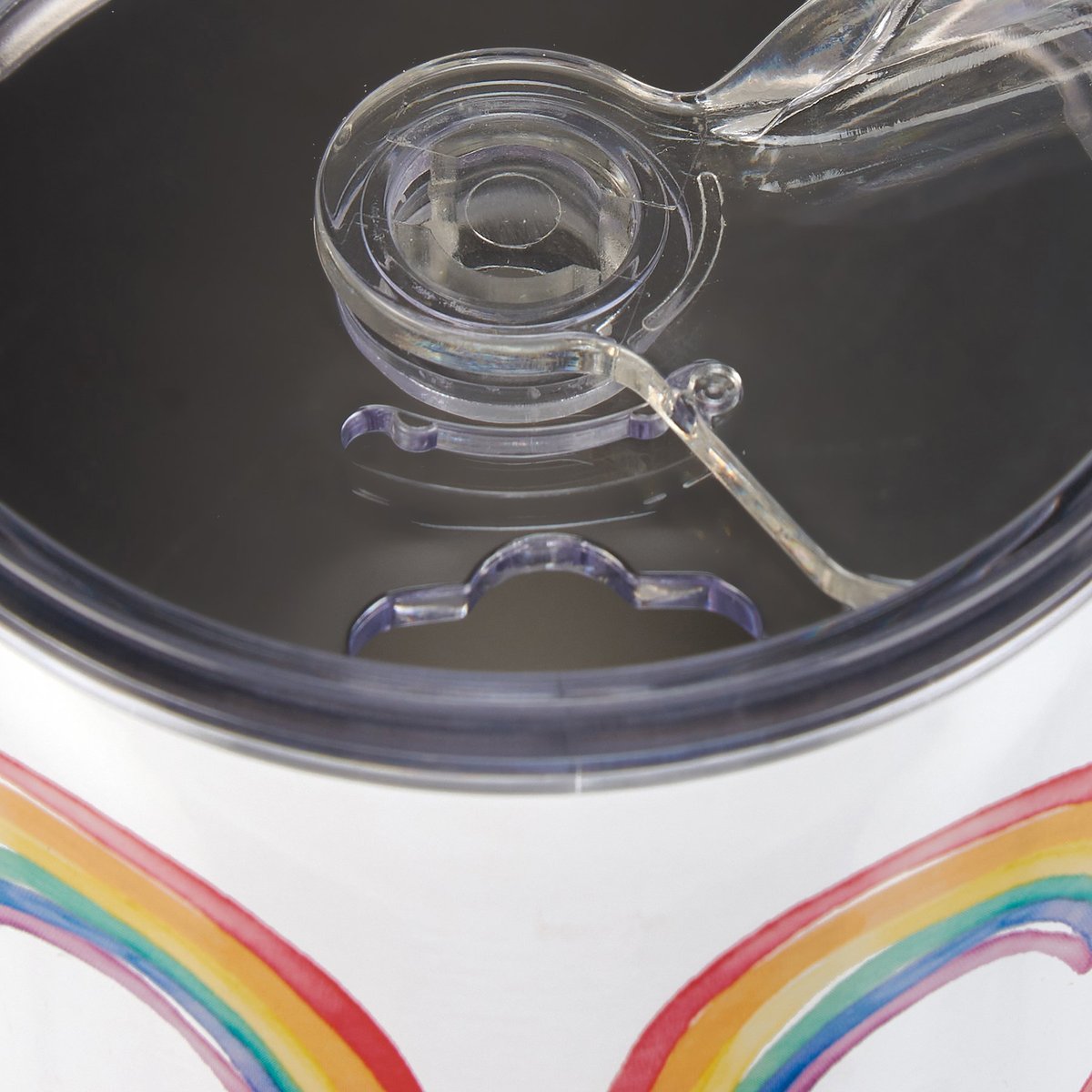 Vibrant Watercolor Rainbow Insulated Stainless Steel Coffee Tumbler, 20 oz