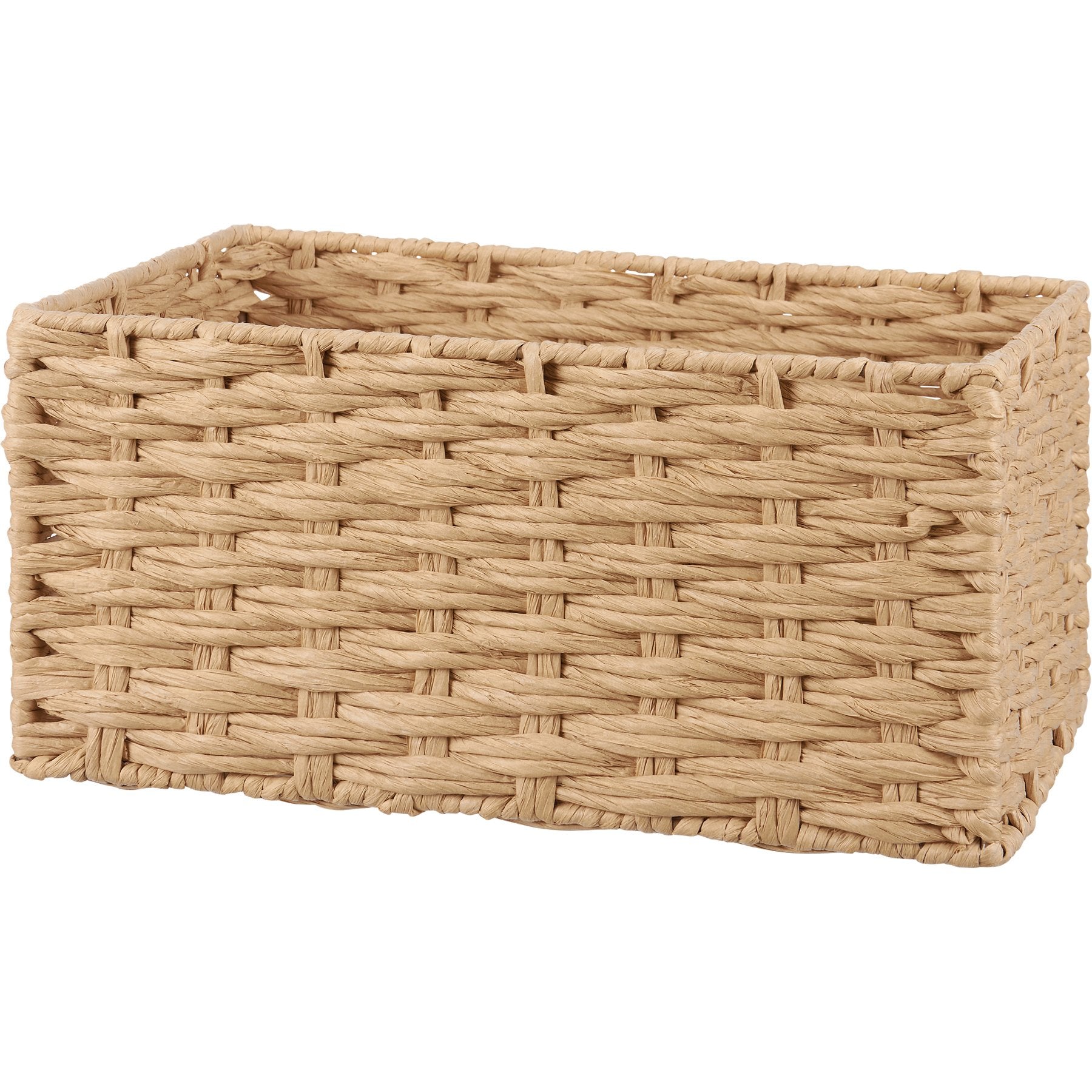 Chic Beige Mixed Weave Nesting Basket Set - 3 Piece Home Storage Solution