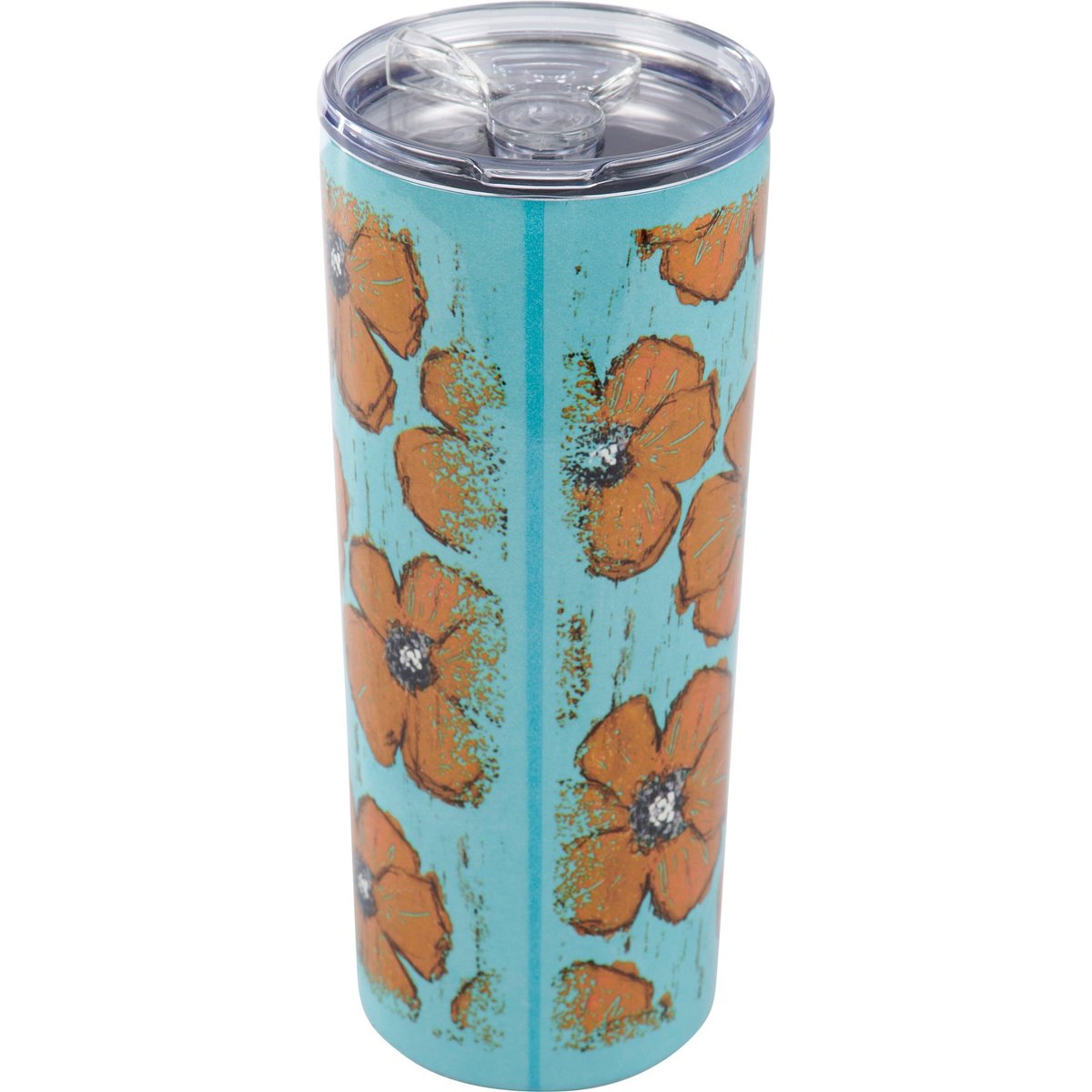 20 oz Stainless Steel Insulated Floral Coffee Tumbler for Hot & Cold Drinks