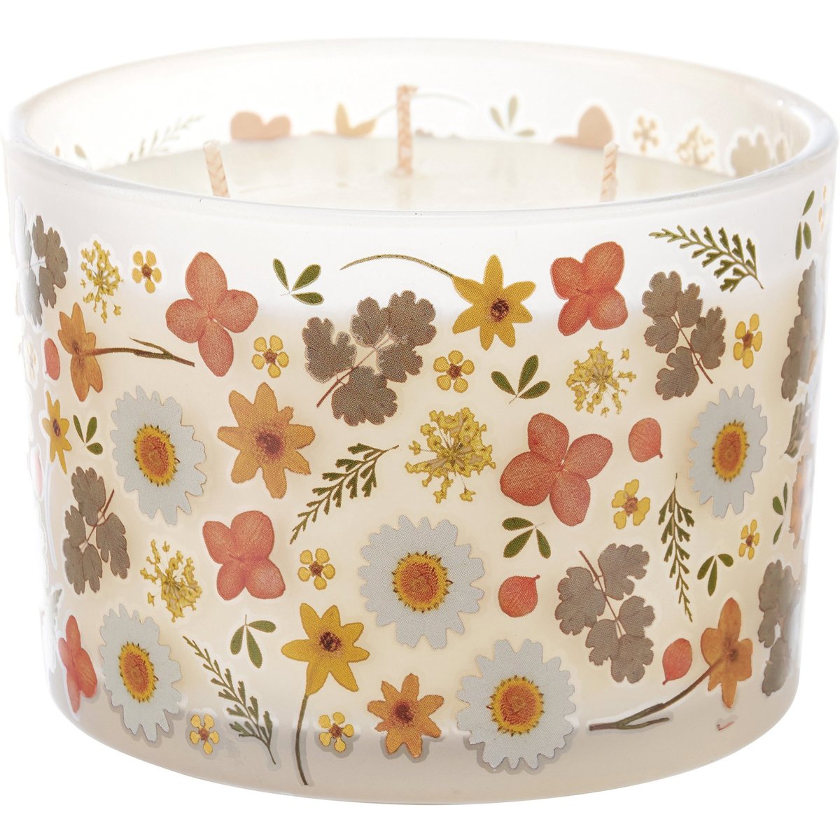 Enchanting Orange Flowers Soy-Based 3-Wick Jar Candle with French Vanilla Scent