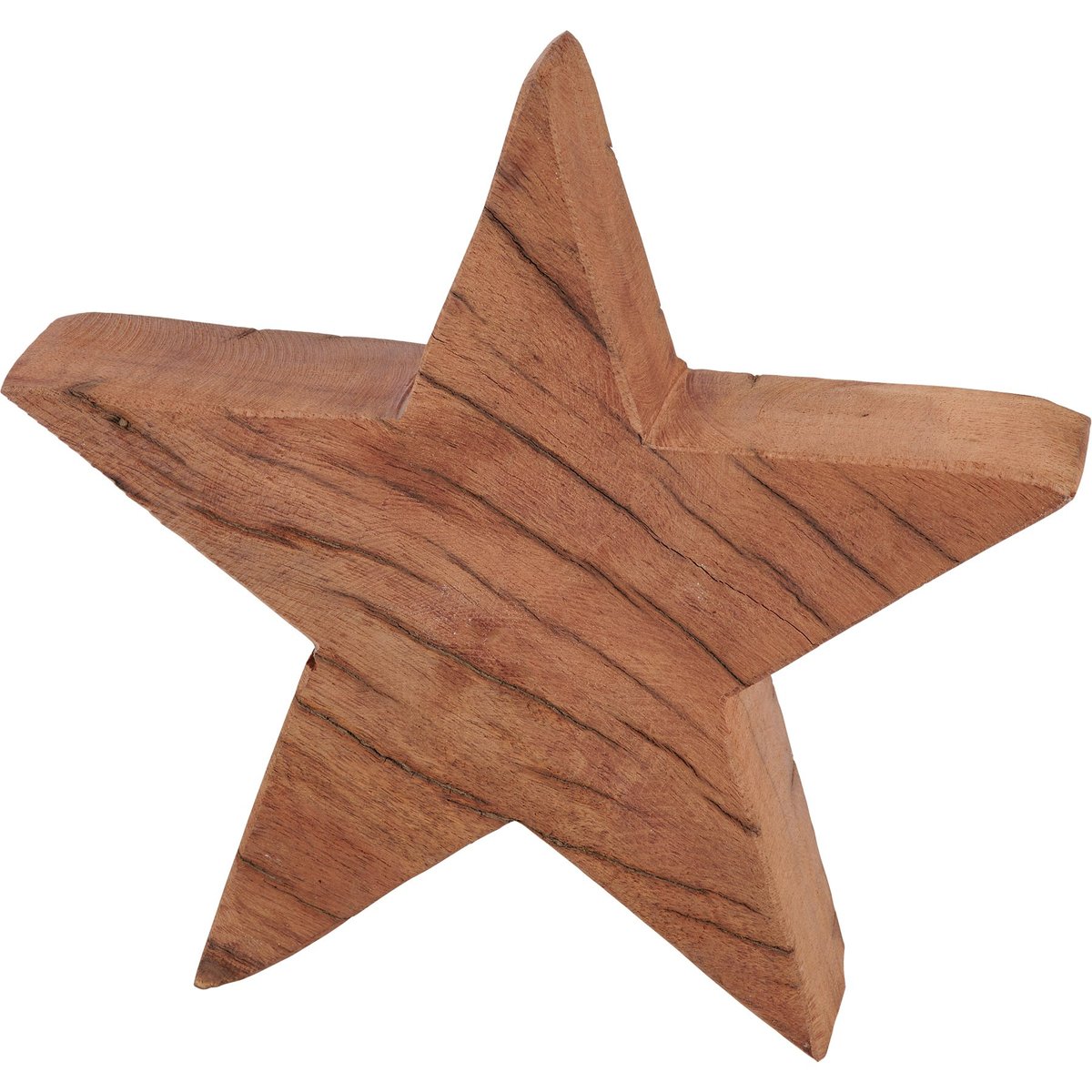 Rustic Wooden Star Sitter Set - Farmhouse Style Home Decor Accent Pair