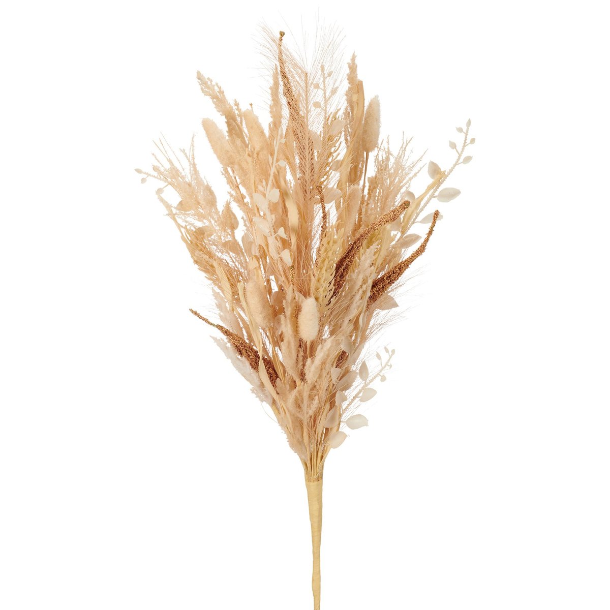 Elegant Faux Mixed Feather Reeds Bouquet - Zero Maintenance Botanical Home Decor