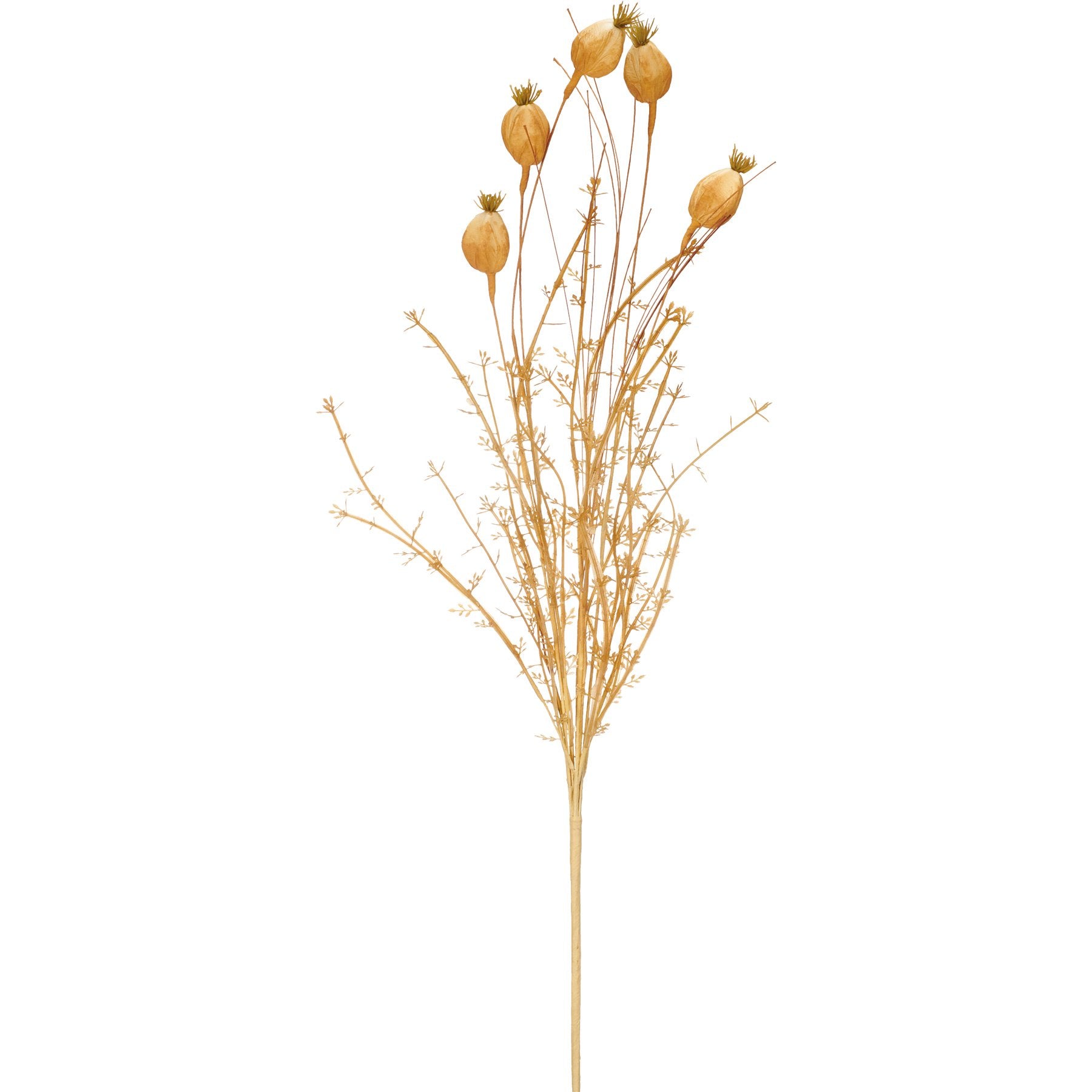 Chic Faux Dried Reeds & Pods Bouquet for Rustic Home Decor