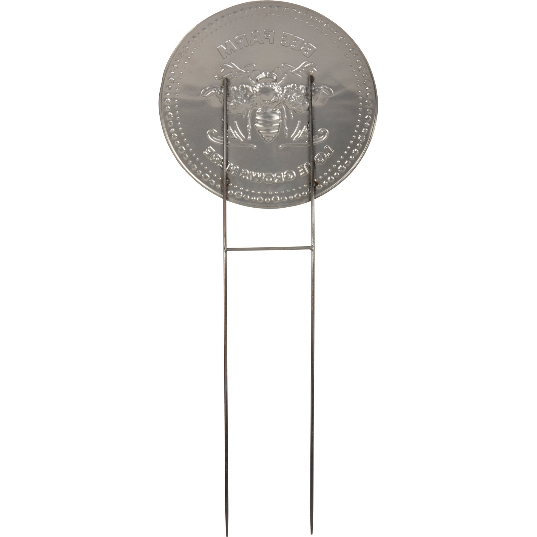 Charming Bee Farm 'Love Grows Here' Metal Garden Stake Decor