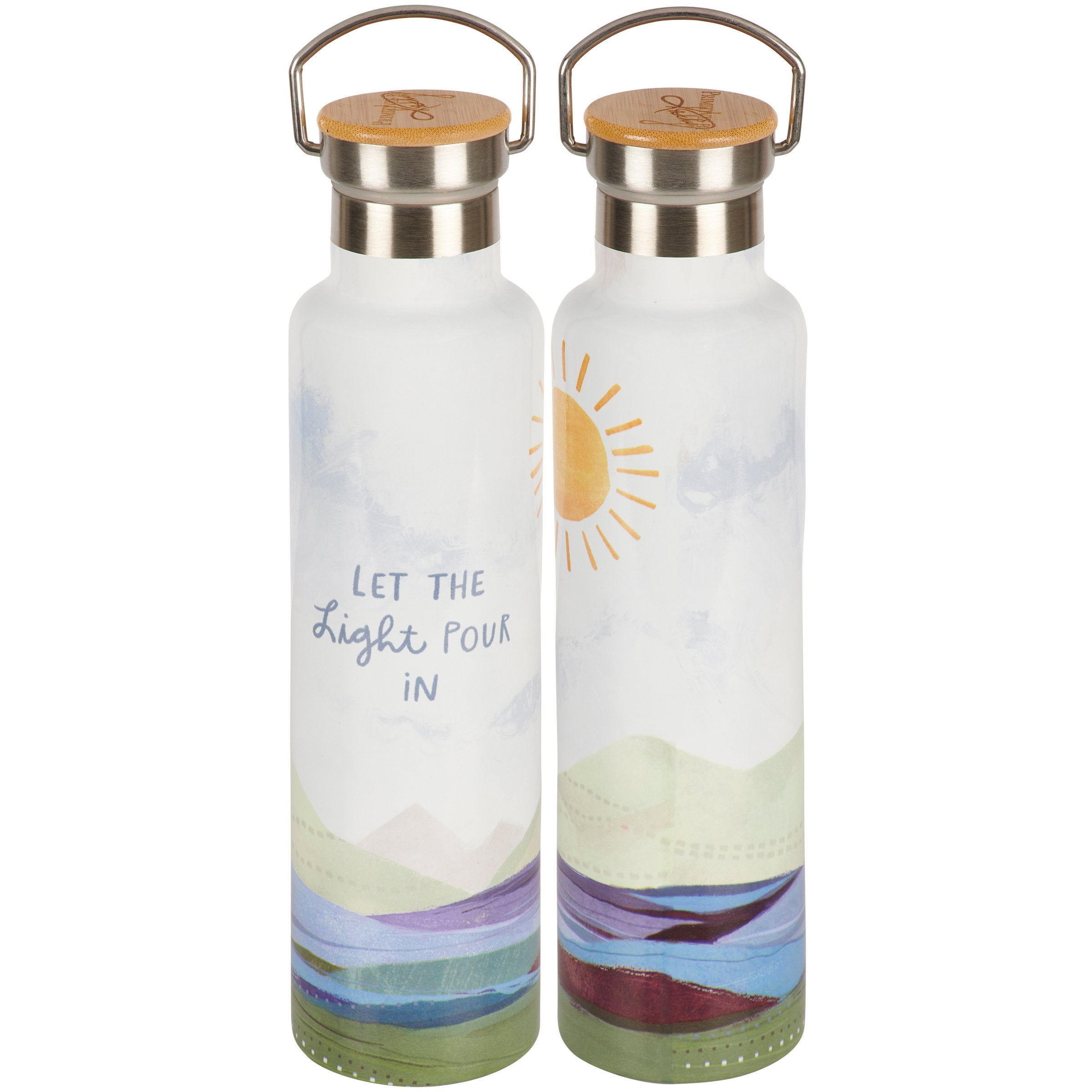 Inspirational Insulated Stainless Steel Water Bottle, 25oz, Keeps Drinks Hot or Cold