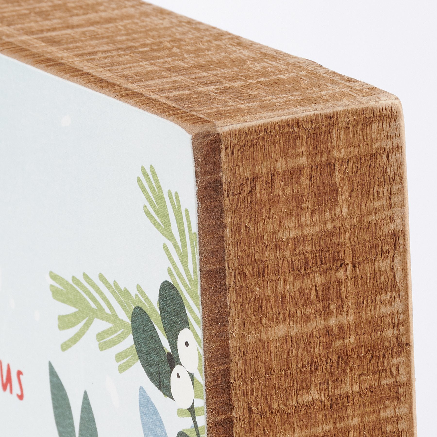 Uplifting Cardinal Wooden Box Sign: 'You're Here With Us Every Day' Christmas Decor