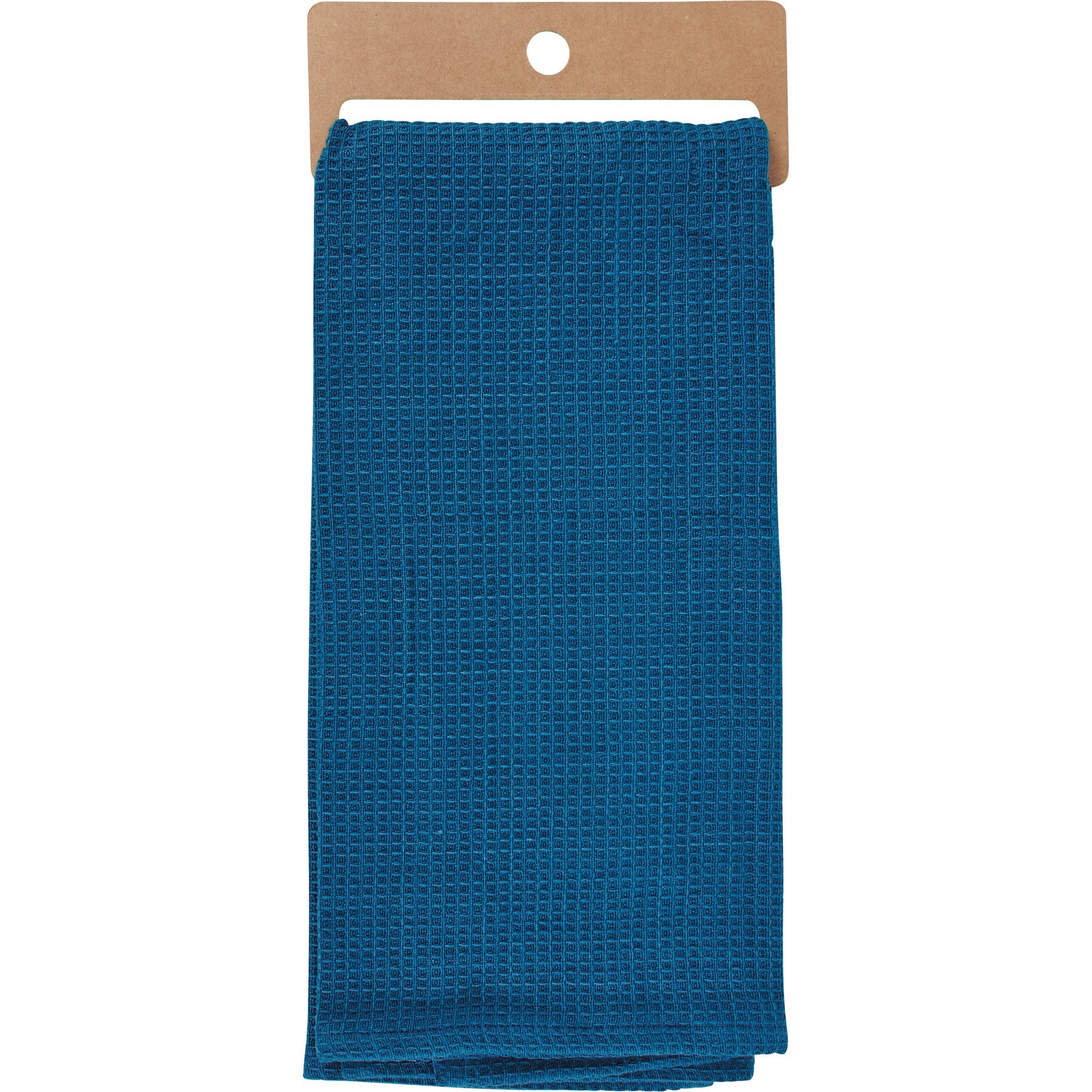 Cheerful Rainbow Floral Cotton Kitchen Towel with 'Think Happy Thoughts' Sentiment