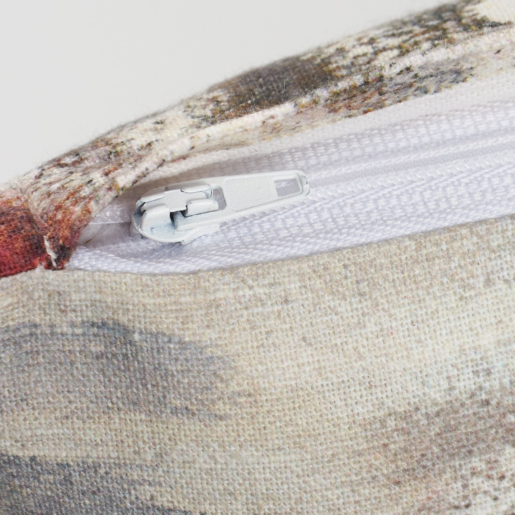 Charming Reversible Santa's Sleigh & Face Christmas Cotton Throw Pillow with Zipper