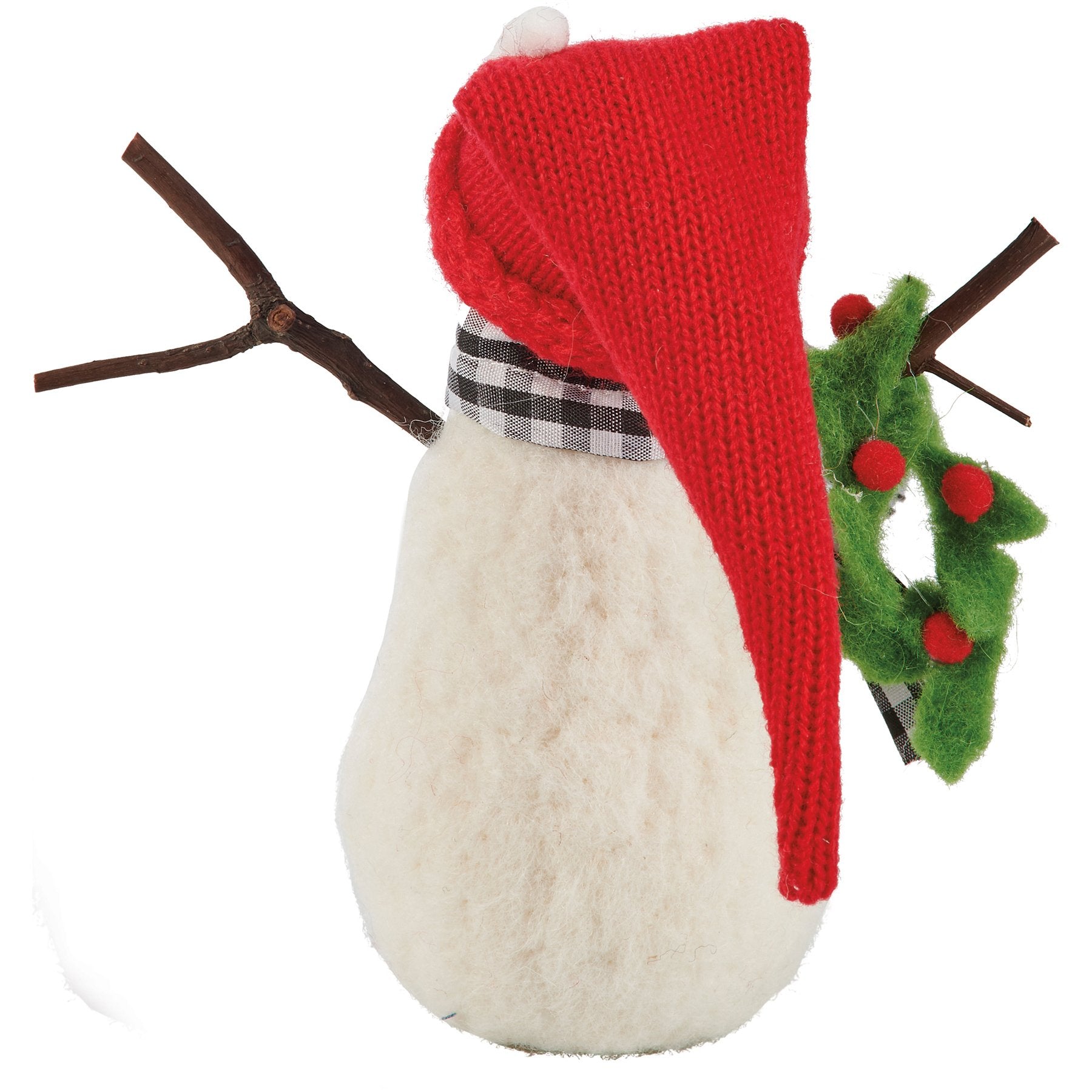 Delightful Felt Snowman Duo Critter Set: Joy Banner & Wreath Holiday Decor