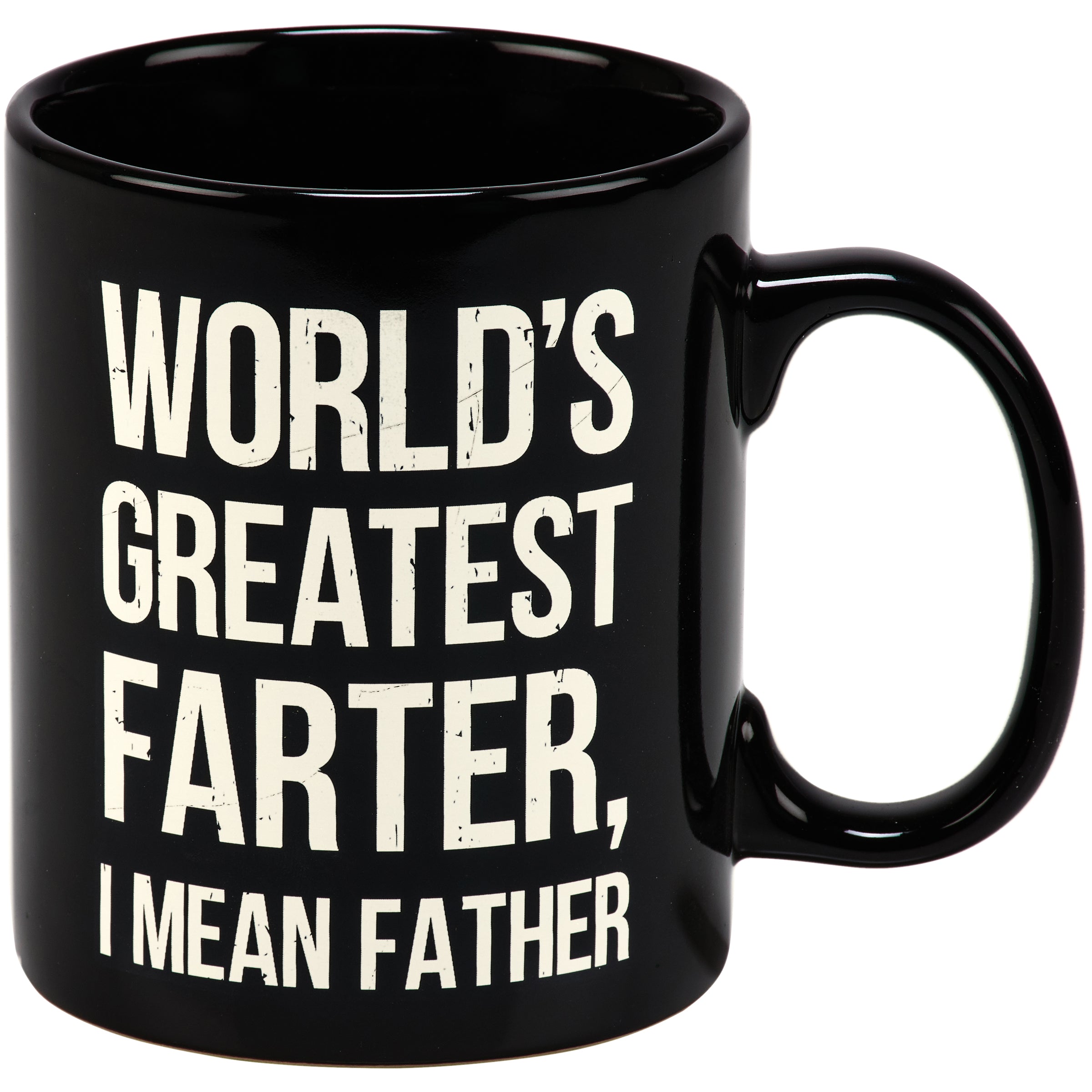 Hilarious "World's Greatest Farter, I Mean Father" 20oz Stoneware Mug