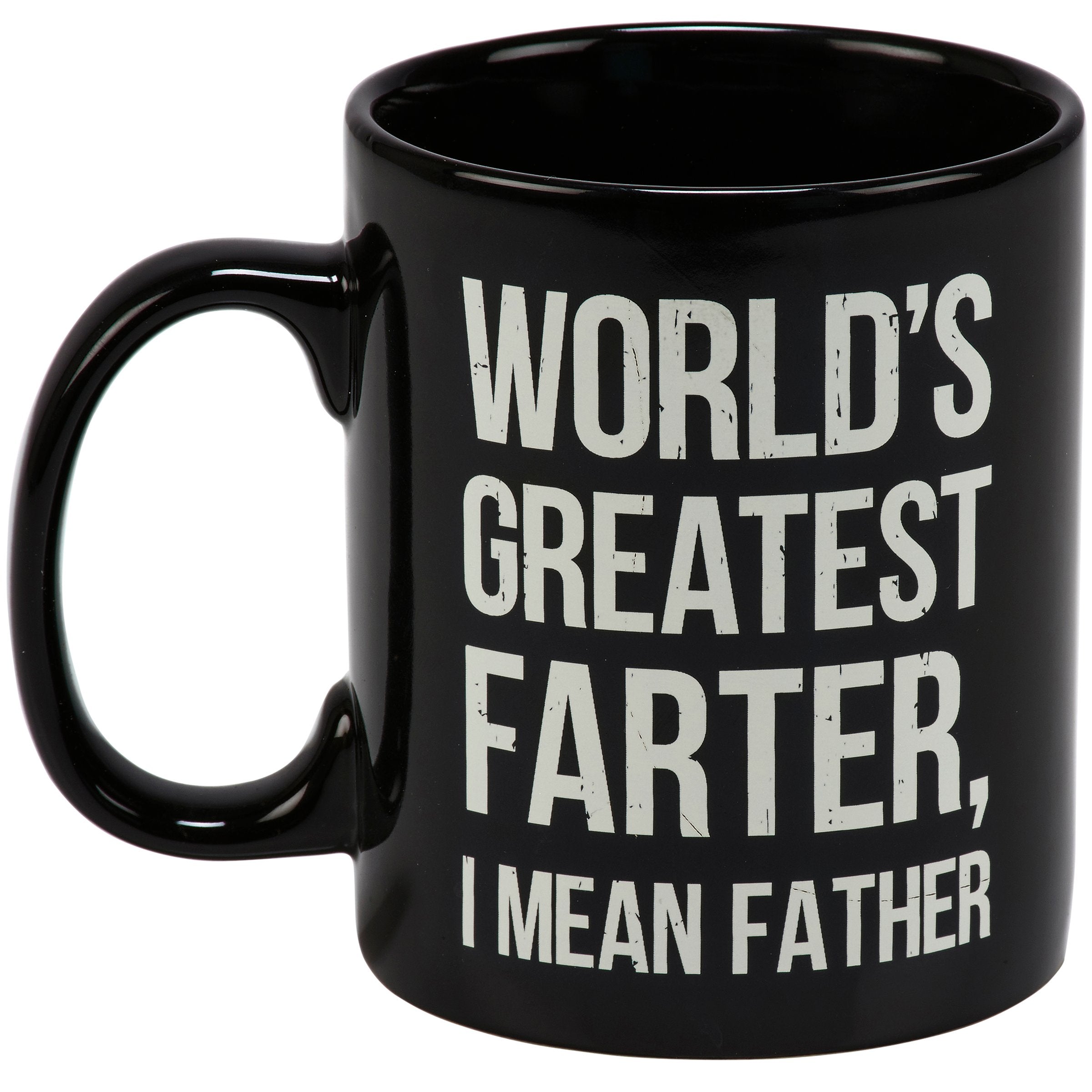Hilarious "World's Greatest Farter, I Mean Father" 20oz Stoneware Mug