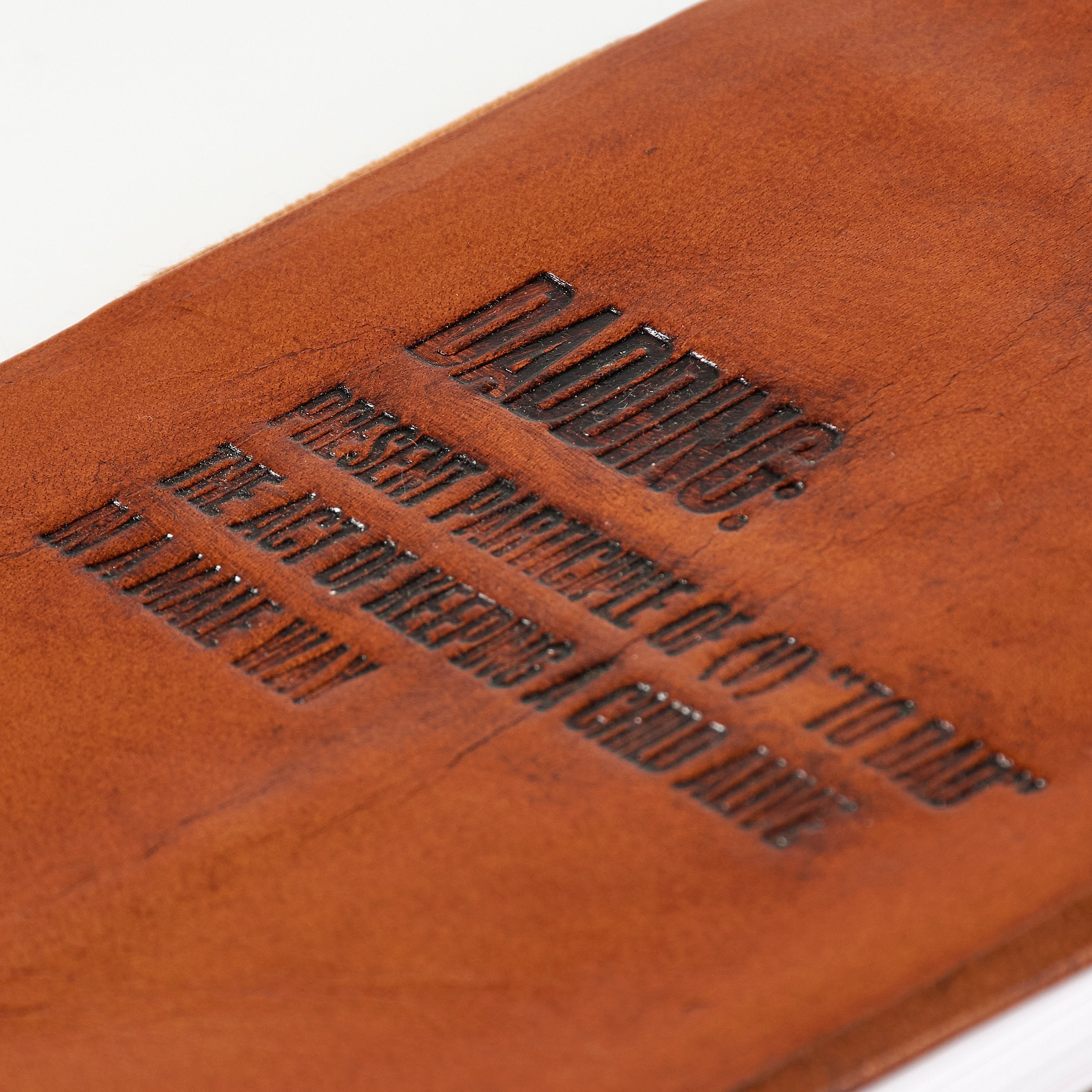 Humorous Dadding Leather-Bound Journal for Dads: 96 Unlined Pages, Rope Tie Closure