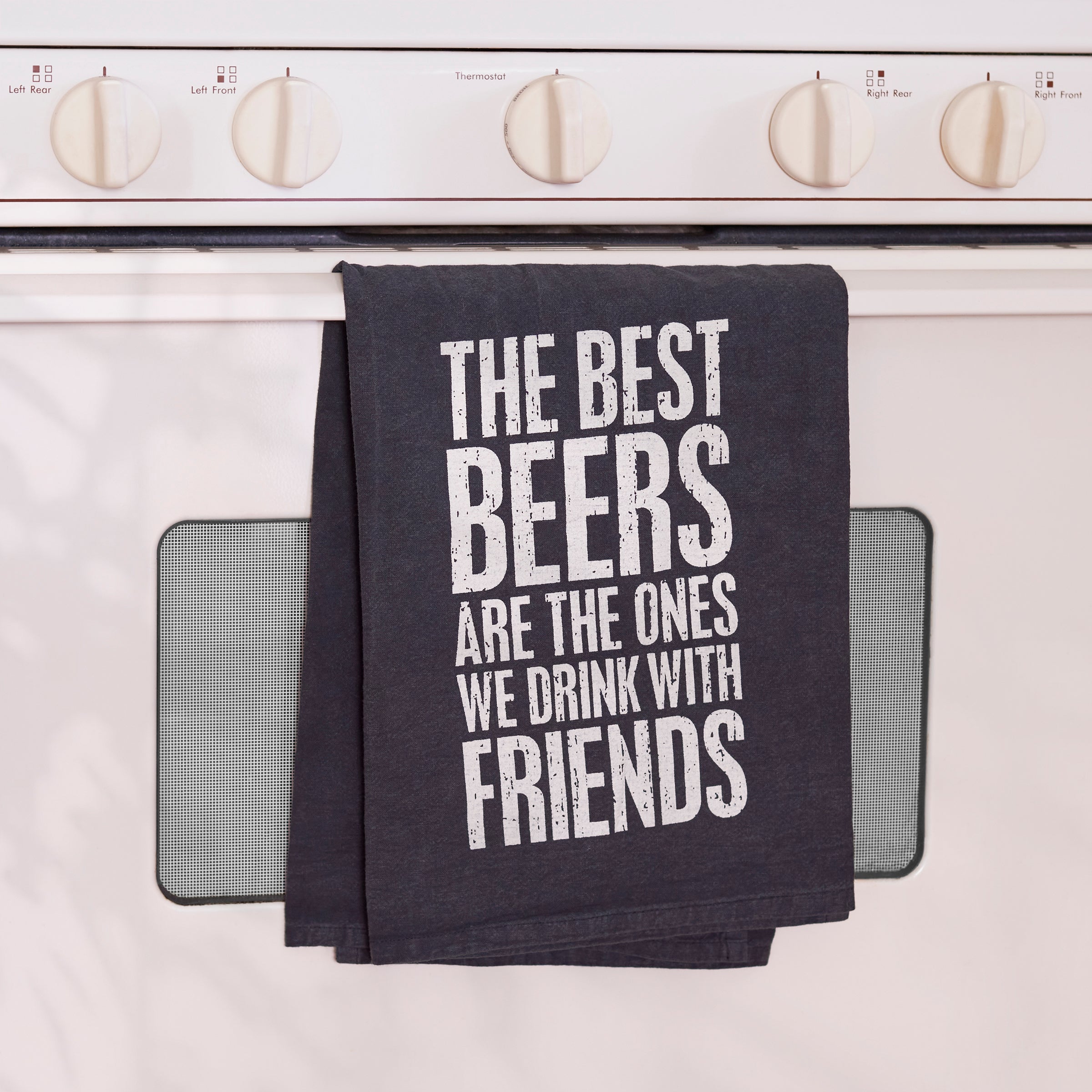 Funny Beer Quote Cotton Kitchen Towel – Absorbent & Machine Washable