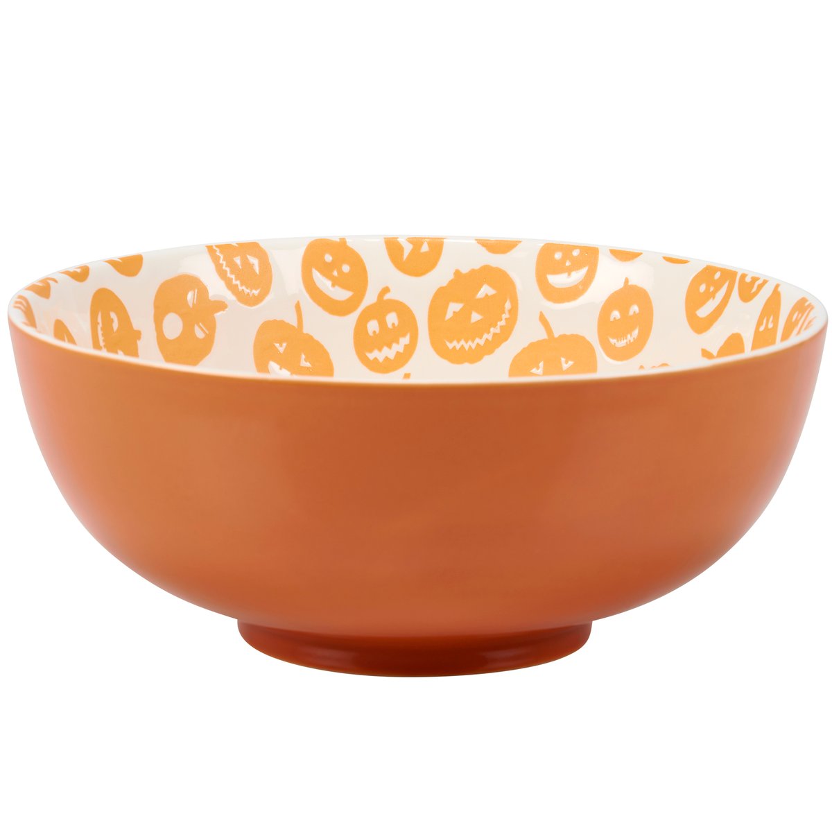Spooky Halloween Jack O'Lantern Nesting Stoneware Bowl Set for Festive Gatherings
