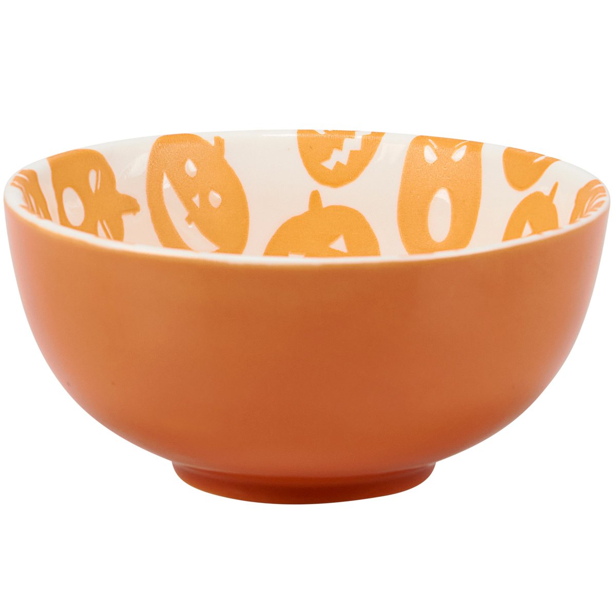 Spooky Halloween Jack O'Lantern Nesting Stoneware Bowl Set for Festive Gatherings