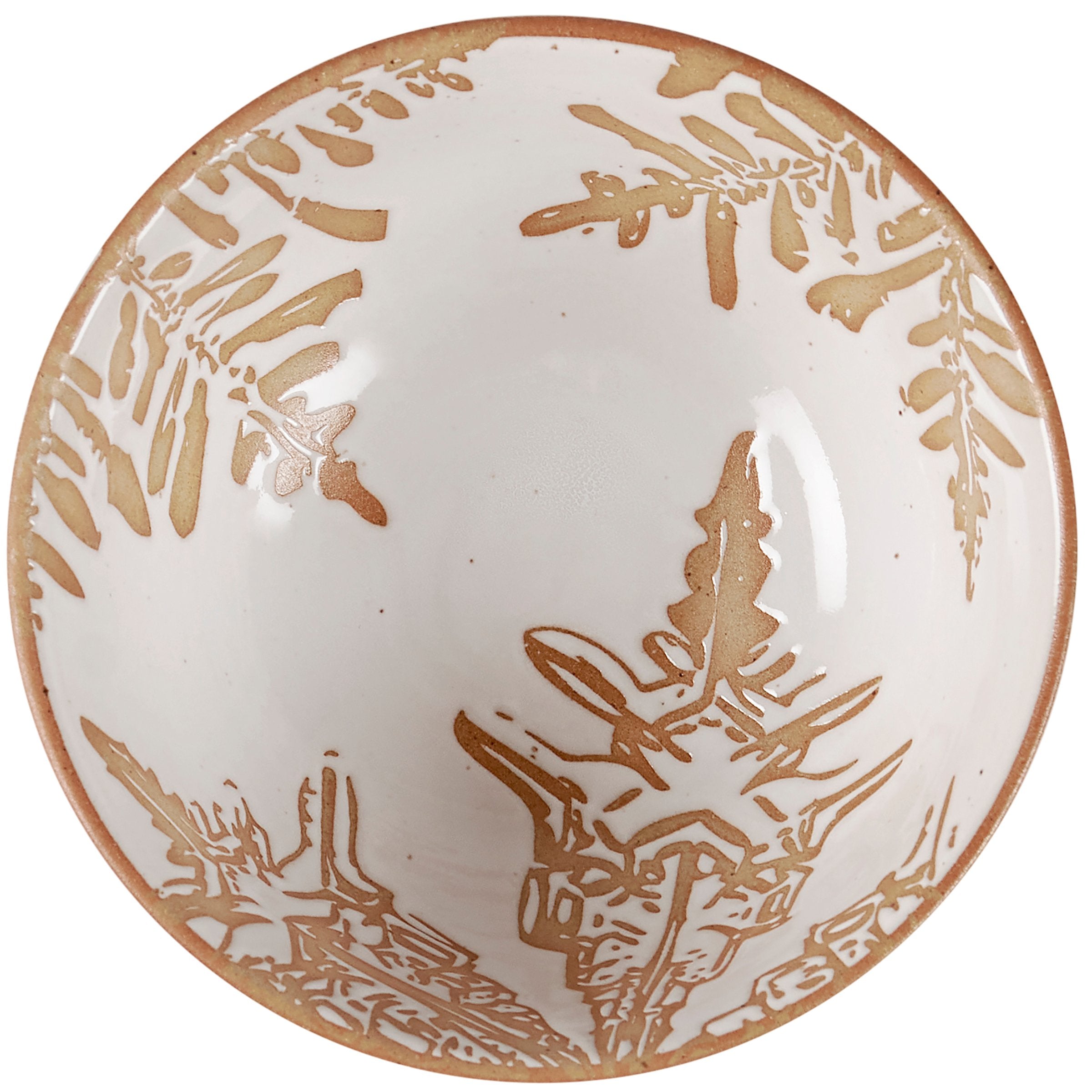 Charming Winter Stoneware Nesting Bowl Set - Festive Snowflake Tree Design, Dishwasher Safe