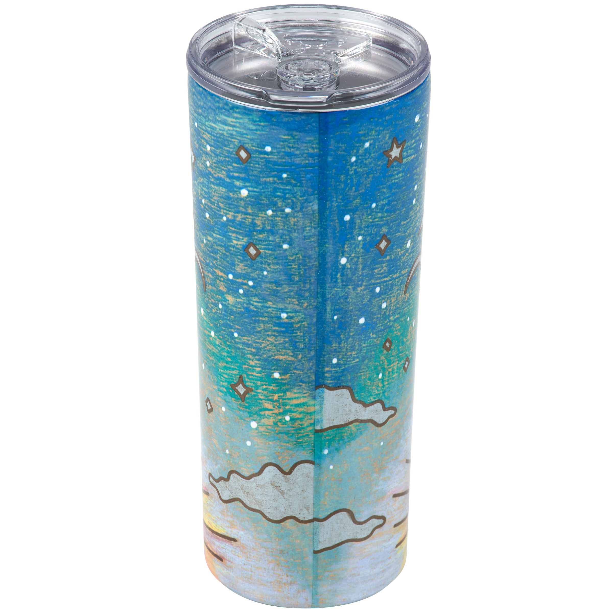 Insulated Stainless Steel Coffee Tumbler with 'And Then You Came' Sentiment
