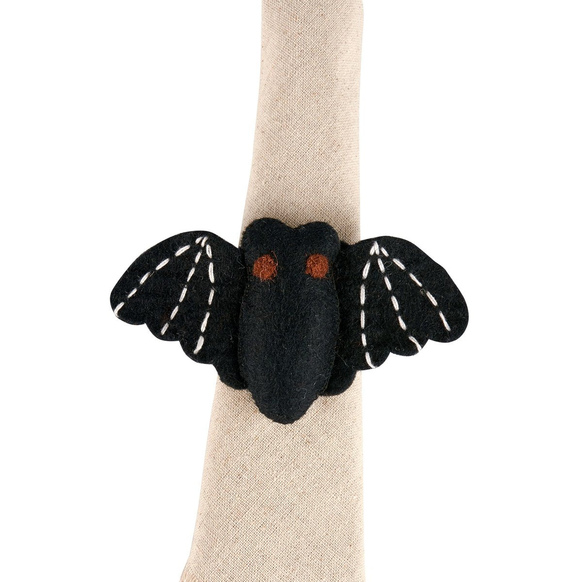 Spooky Felt Bat Napkin Ring: Perfect Halloween Table Decor Accent for Seasonal Gatherings