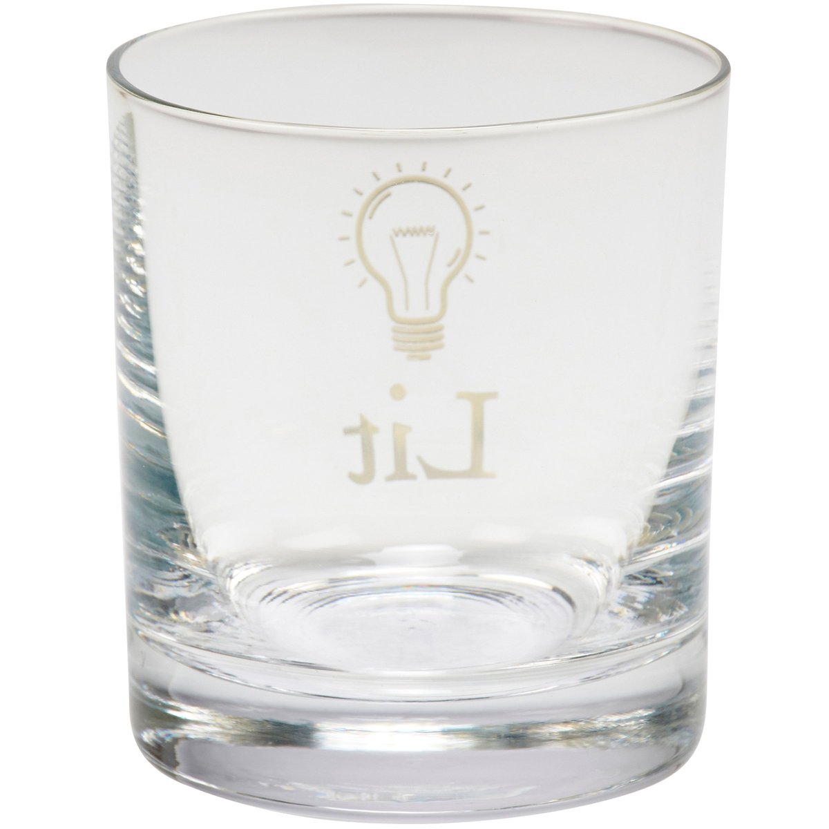 Primitives by Kathy 'Lit' Rocks Glass - Humorous Lightbulb Whiskey Cocktail Tumbler