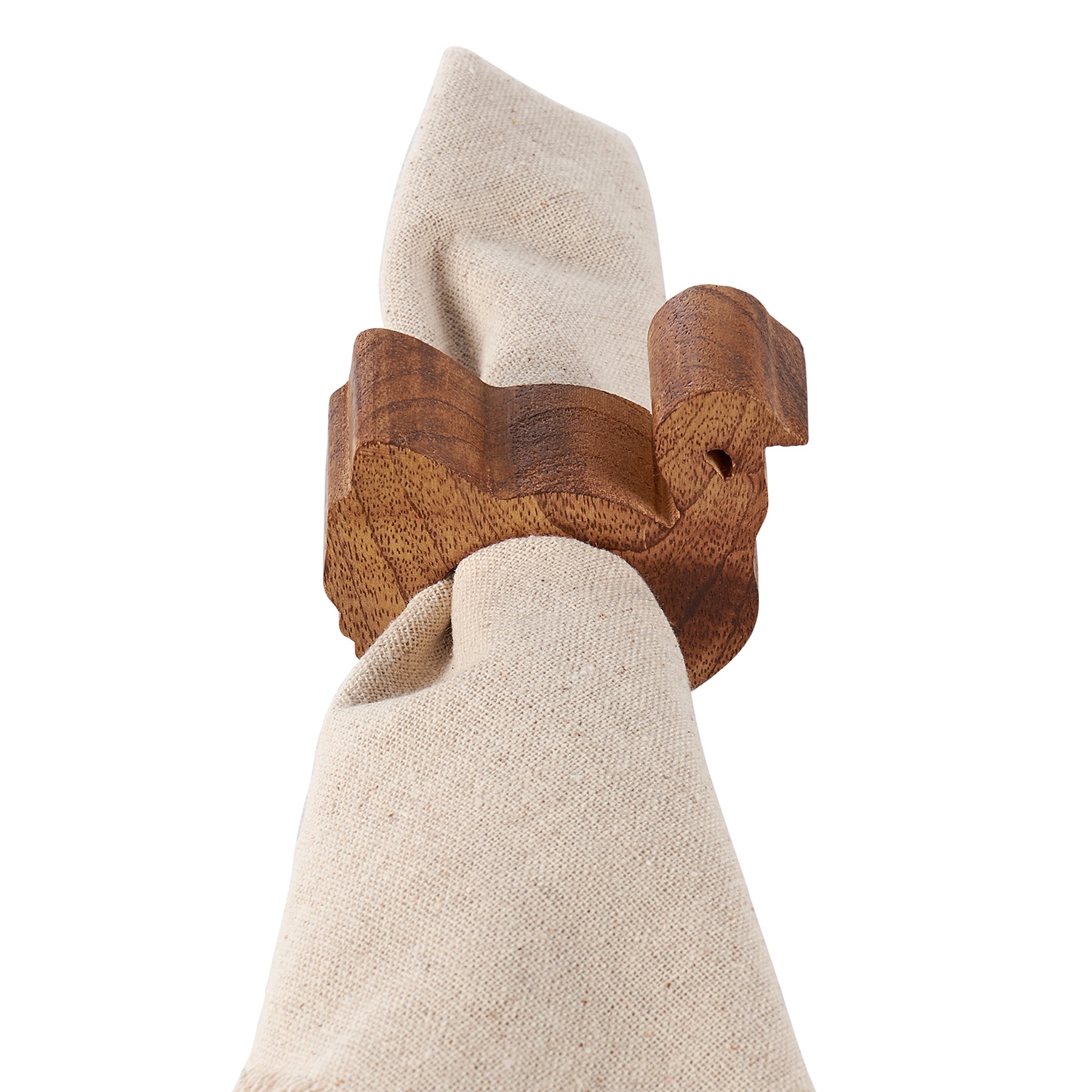 Charming Wooden Turkey Napkin Ring for Festive Fall Table Décor