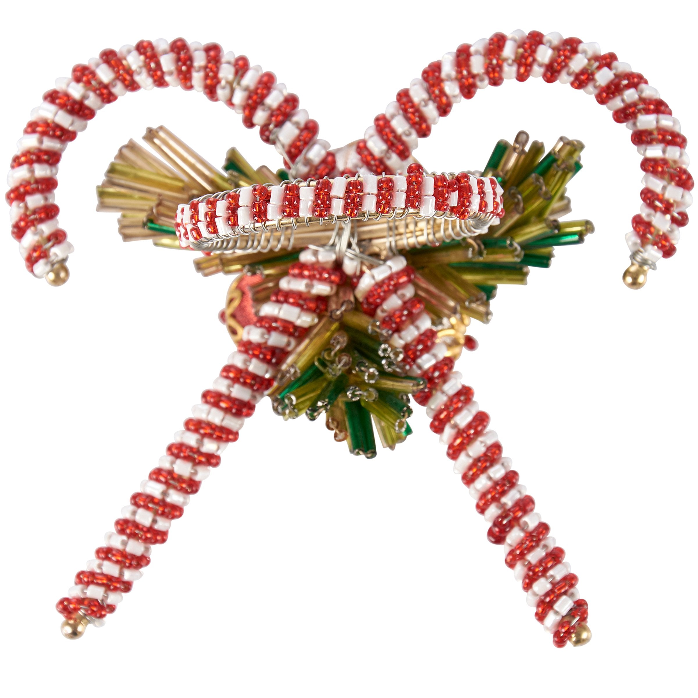 Festive Candy Cane Napkin Rings for Elegant Christmas Table Decorations