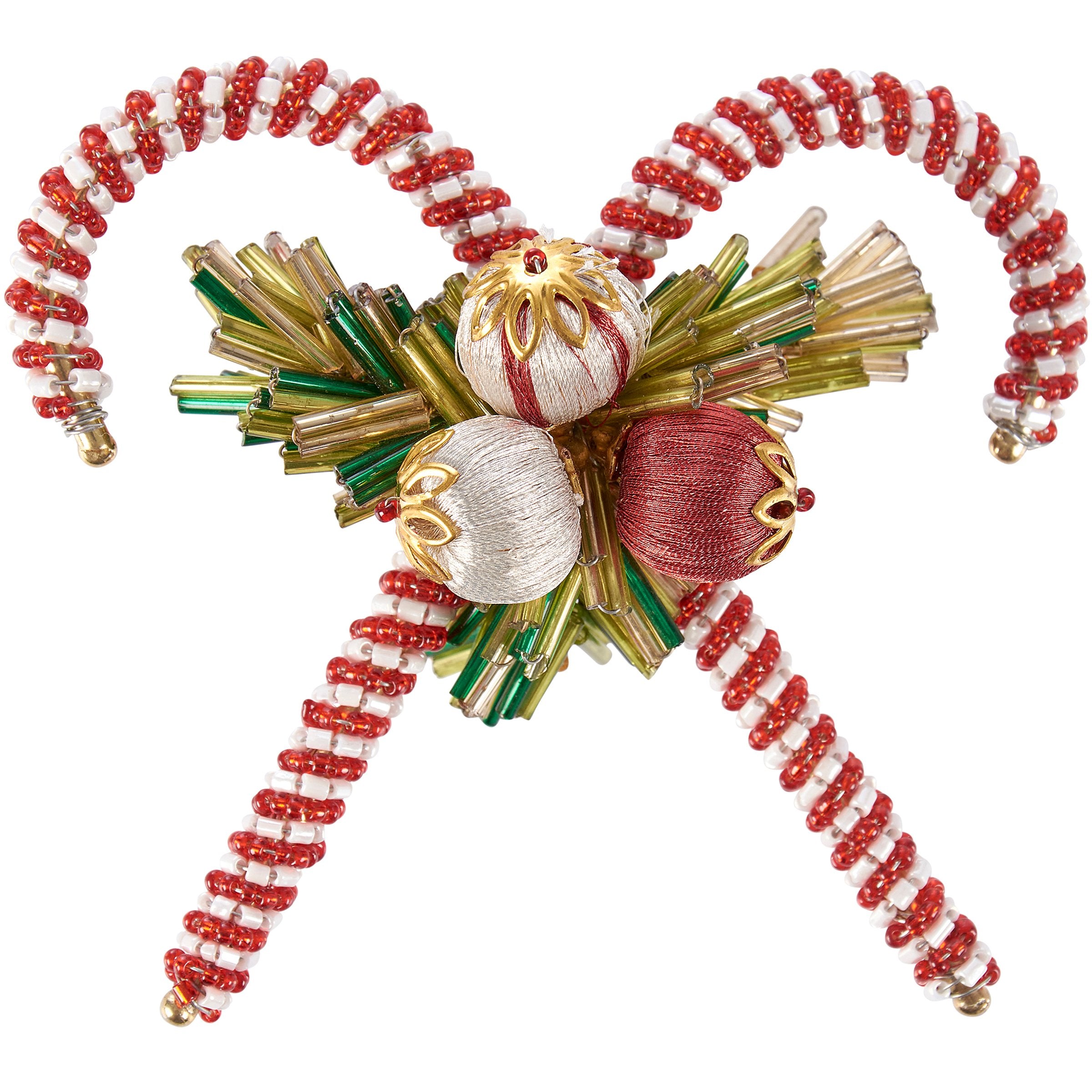 Festive Candy Cane Napkin Rings for Elegant Christmas Table Decorations