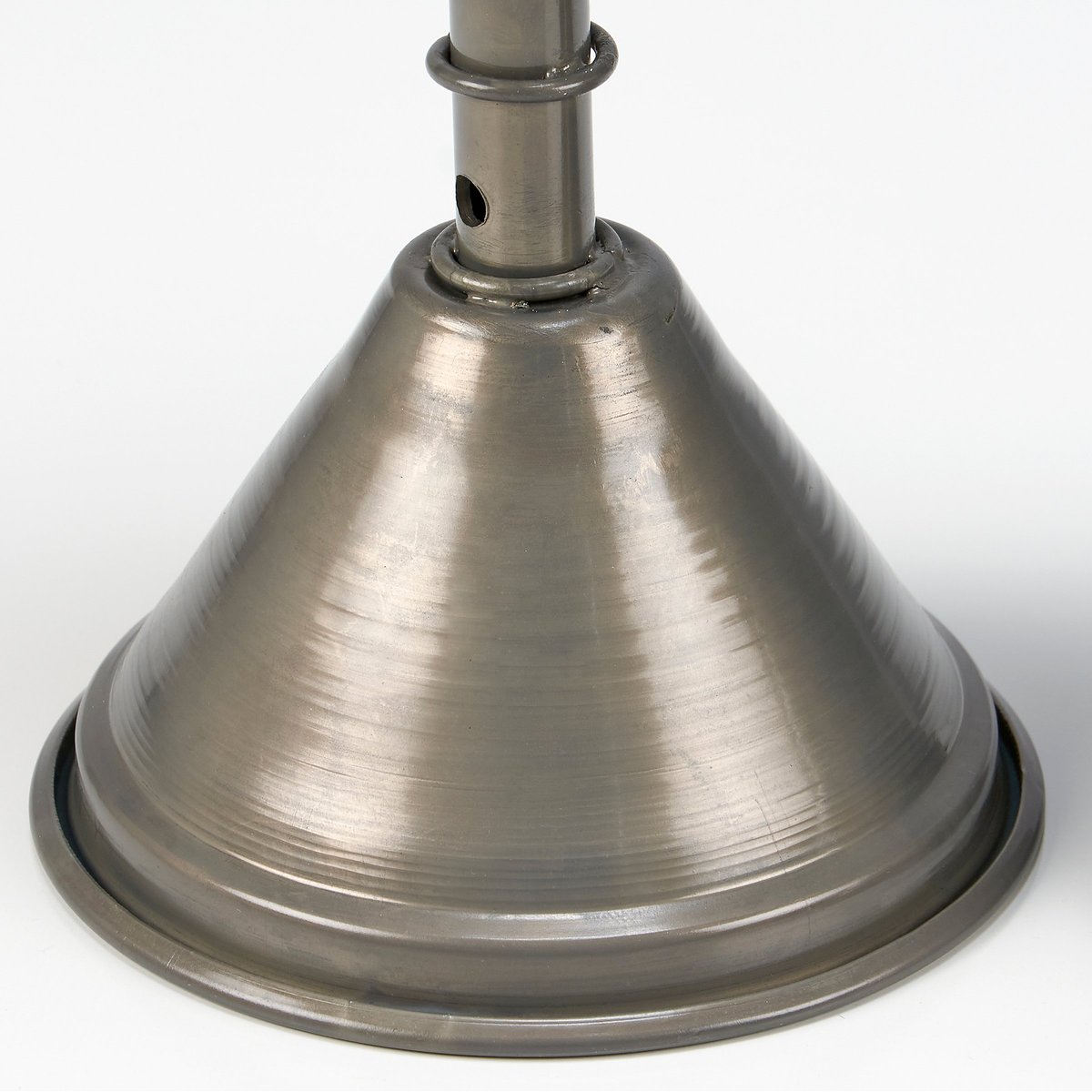 Rustic Farmhouse Metal Funnel Candle Holder Set, Three Tiered Home Accent