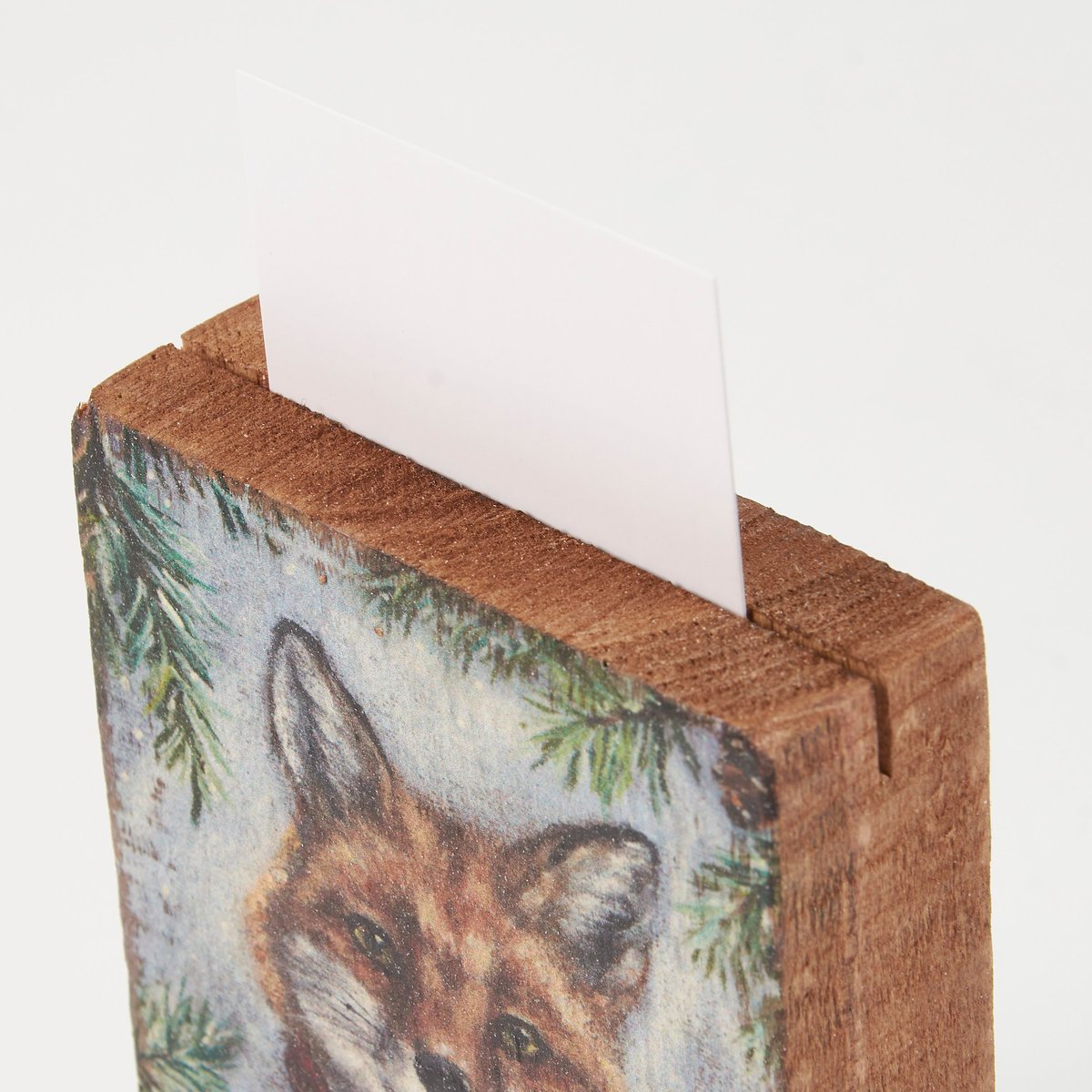 Charming Woodland Winter Animal Place Card Holder Set with 24 Custom Cards