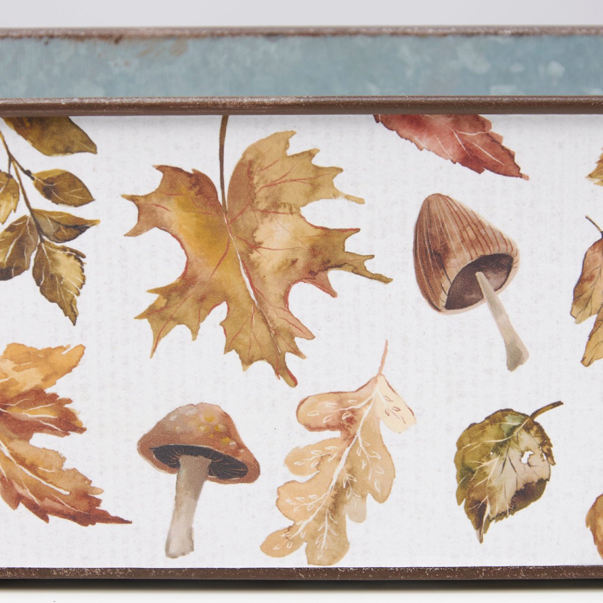 Rustic Galvanized Metal Fall Harvest Decorative Bin Set with Family Sentiment