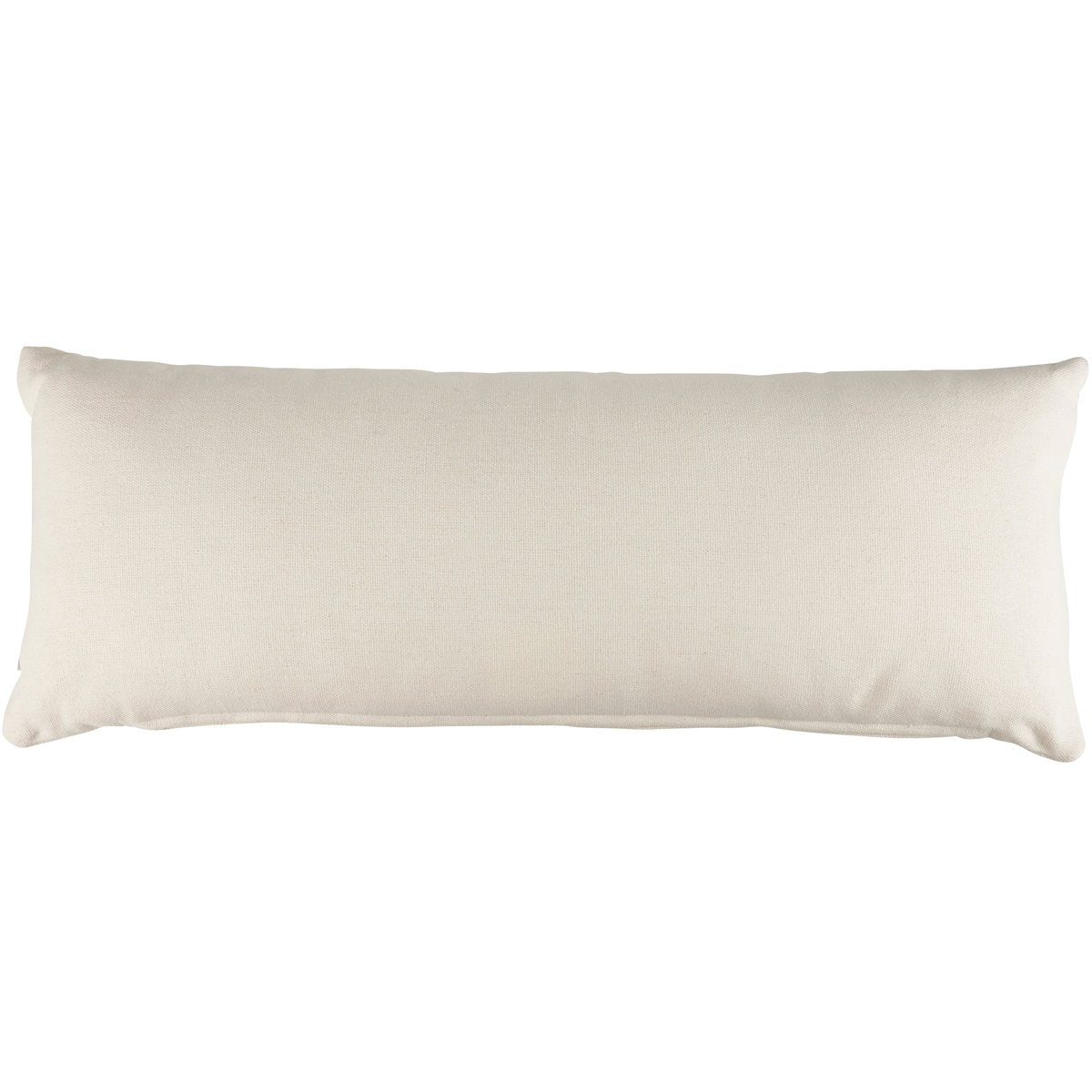 Charming XOXO Cream Cotton Pillow with Embroidered Accents, Machine-Washable Cover