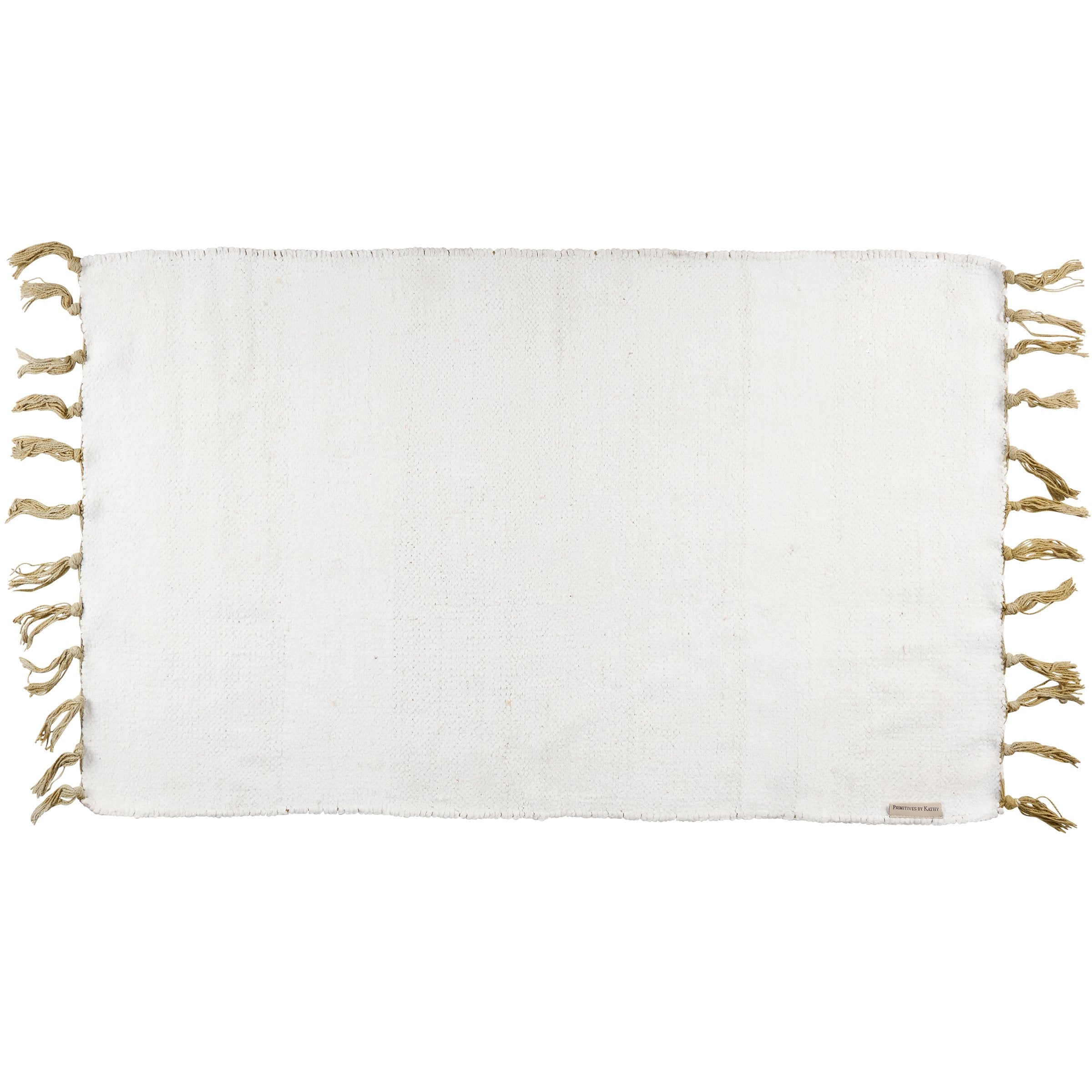 Charming Pink Floral Indoor Outdoor Rug with Tassels & Skid-Resistant Backing