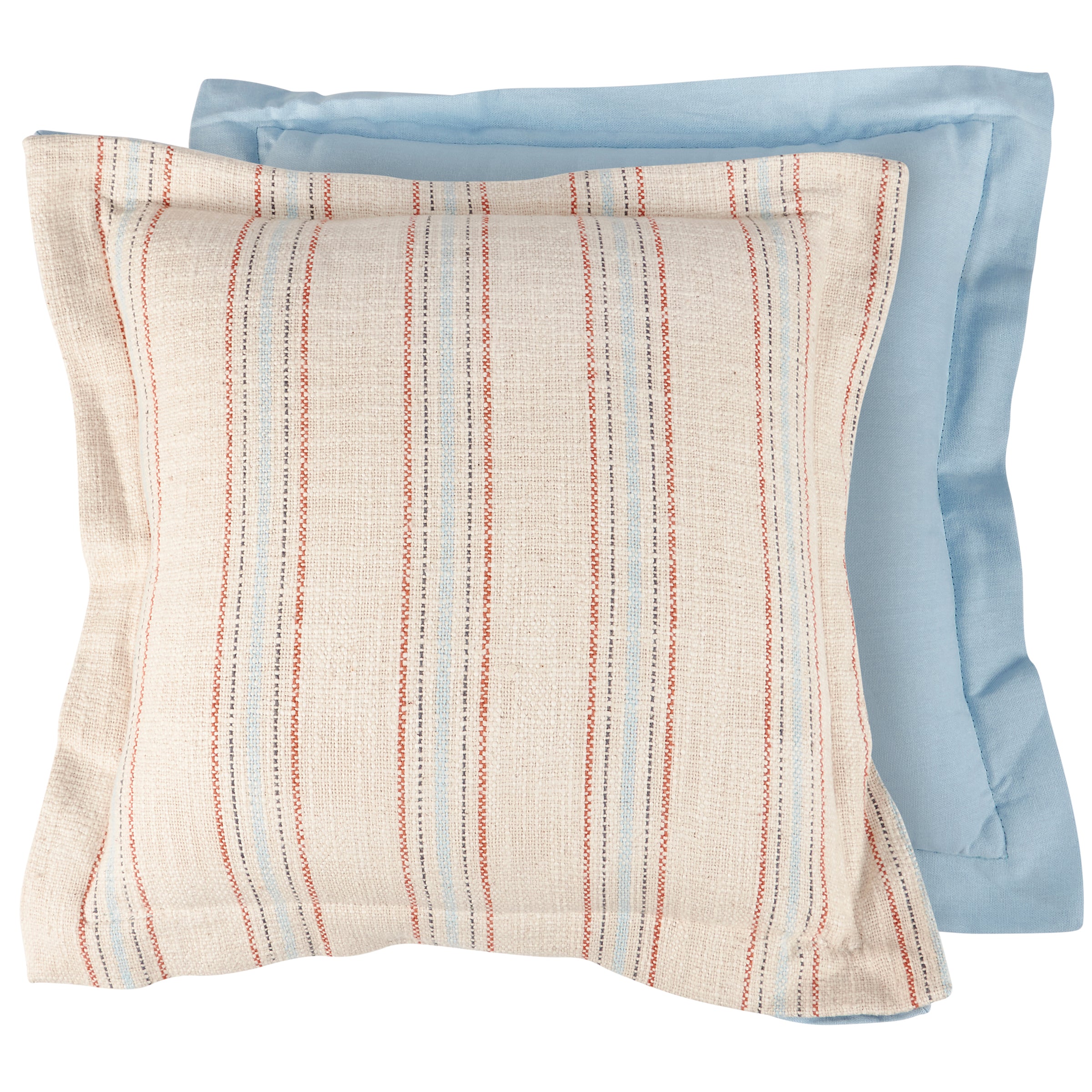 Farmhouse Ticking Stripe Cotton Throw Pillow - Cozy Home Accent with Zipper