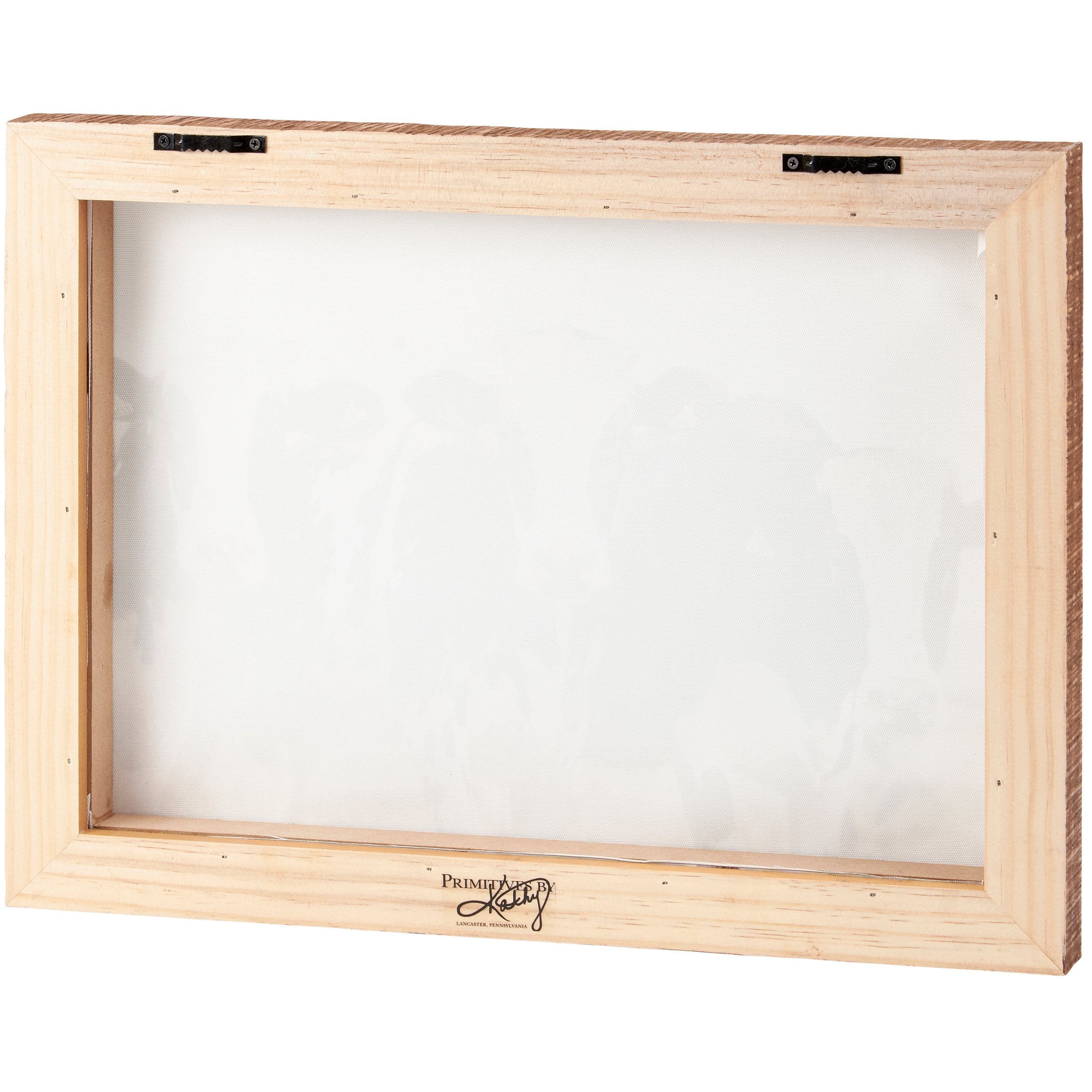 Rustic Farmhouse Cows Canvas Wall Art with Natural Wood Floating Frame