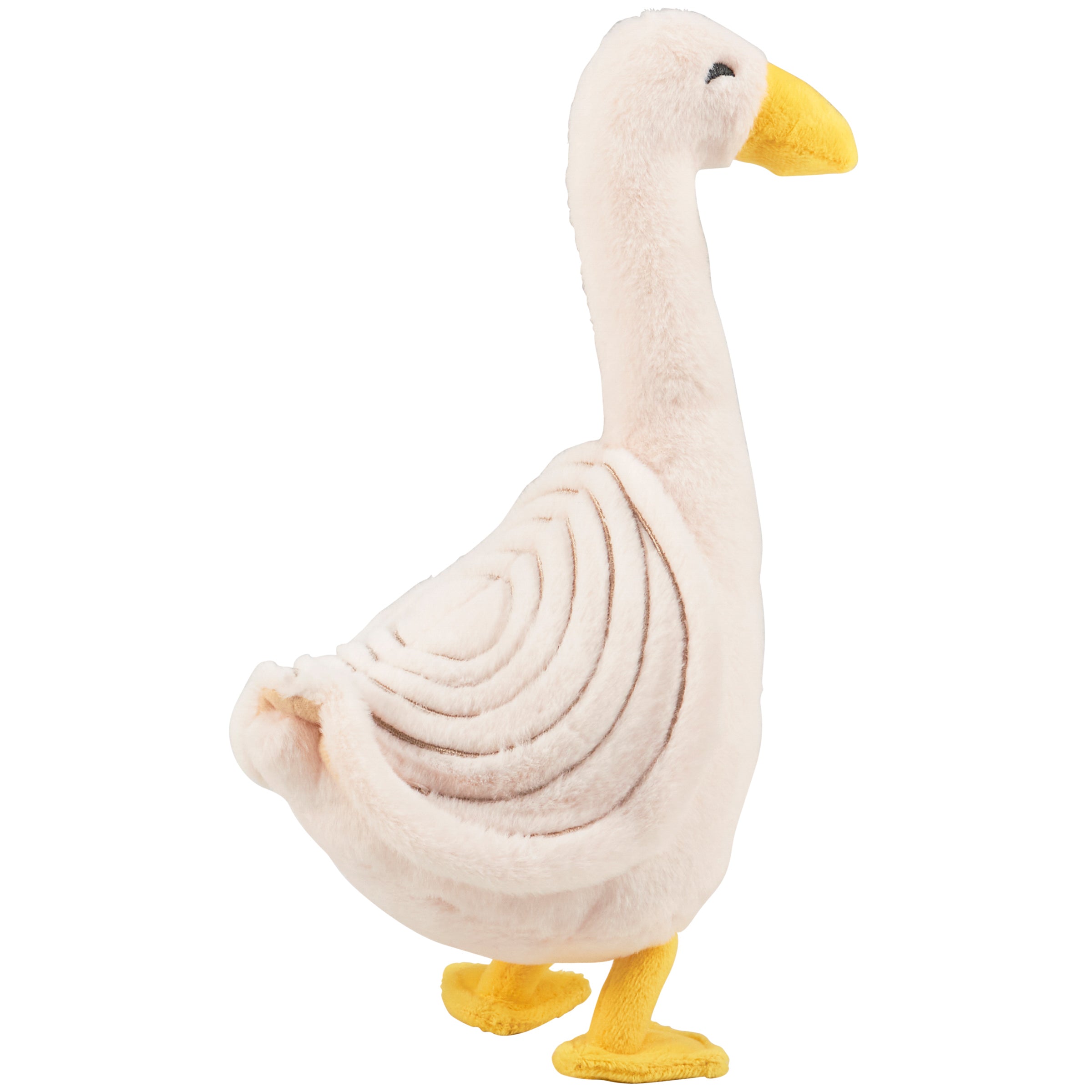 Charming Plush Goose Softie Toy for Kids 3+ with Embroidered Details