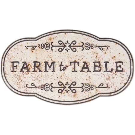 Charming Farm Fresh Eggs Metal Wall Decor Sign for Rustic Kitchen