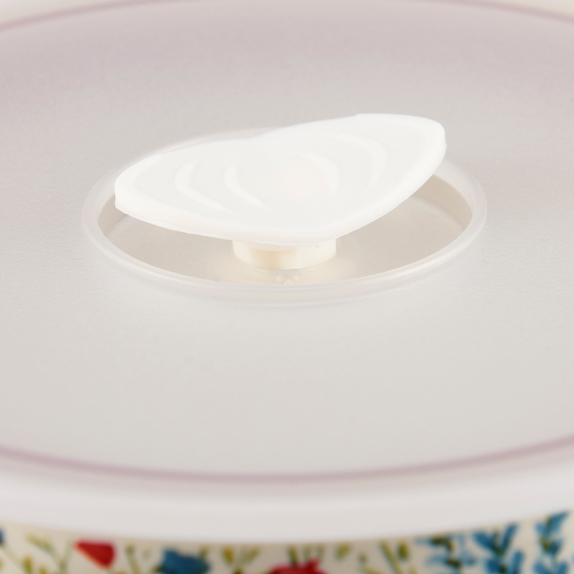 Delicate Watercolor Mixed Florals Ceramic Server Set with Vented Lids, 3-Piece