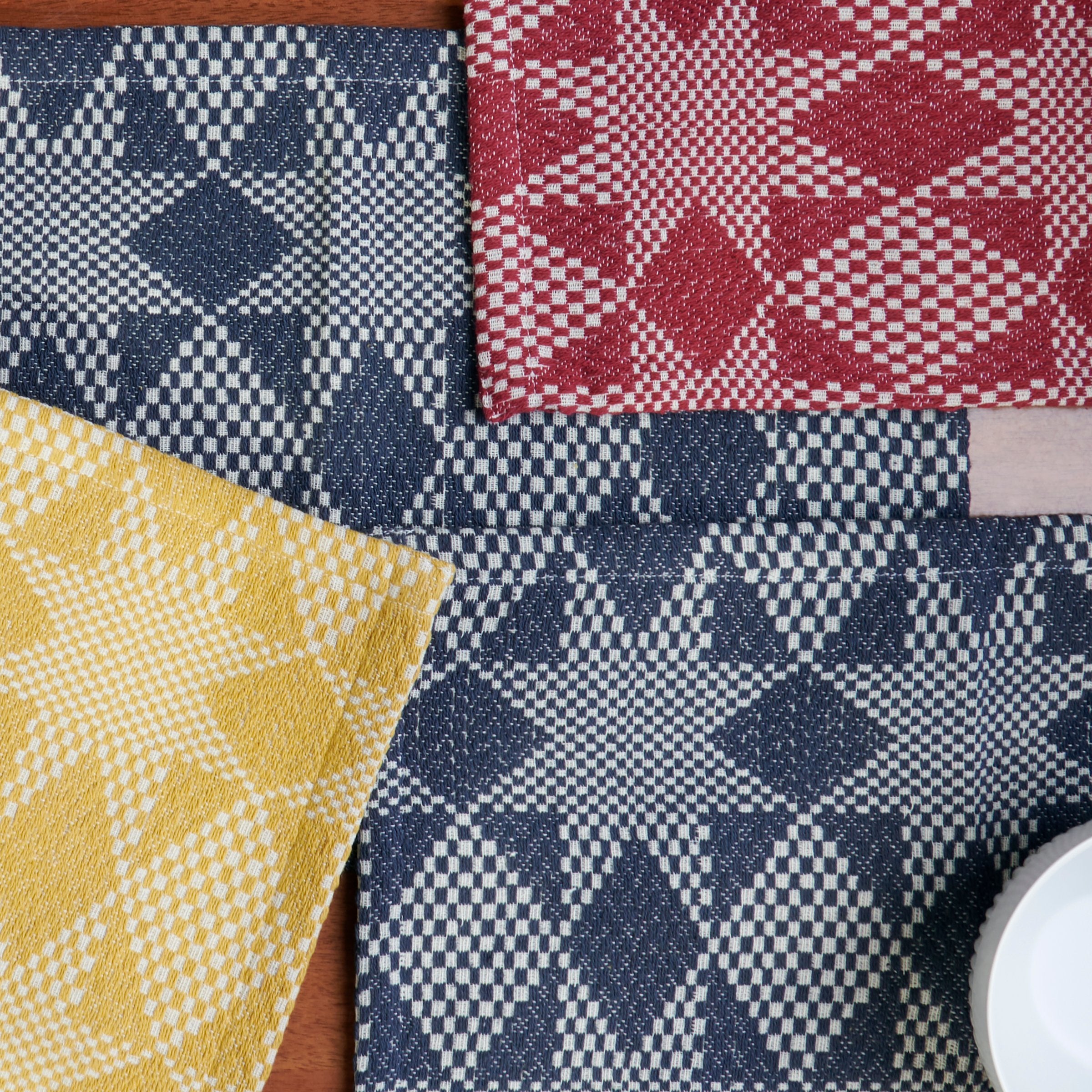 Chic Primitive Gold & Cream Stars Cotton Placemat Set (4-Pack) – Easy Care Tabletop Decor