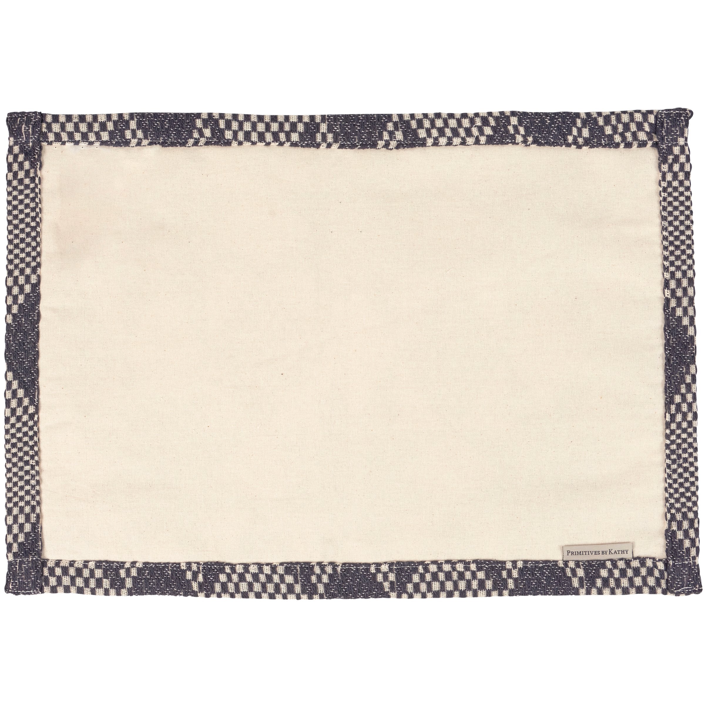 Charming Navy Stars Cotton Placemat Set - Rustic Tabletop Decor, Machine-Washable