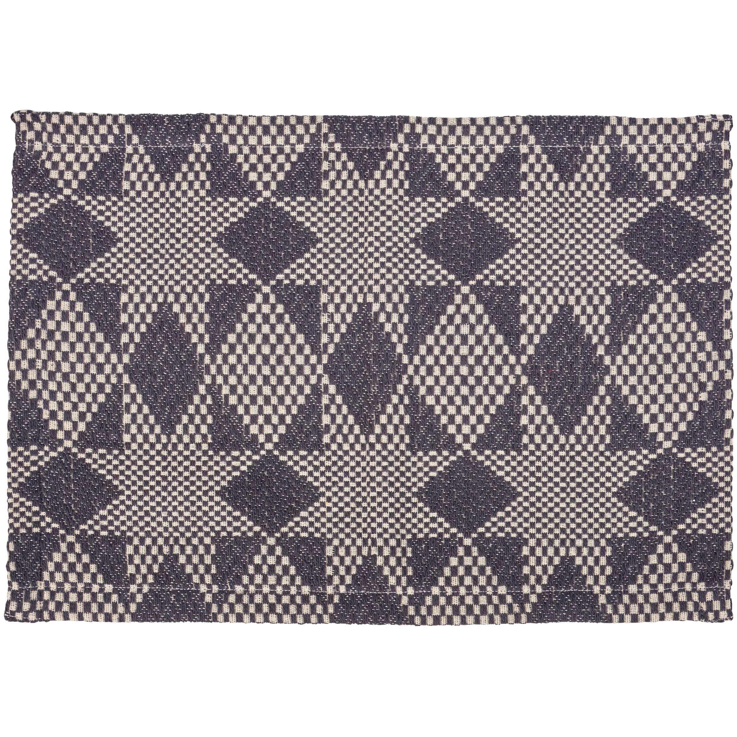 Charming Navy Stars Cotton Placemat Set - Rustic Tabletop Decor, Machine-Washable